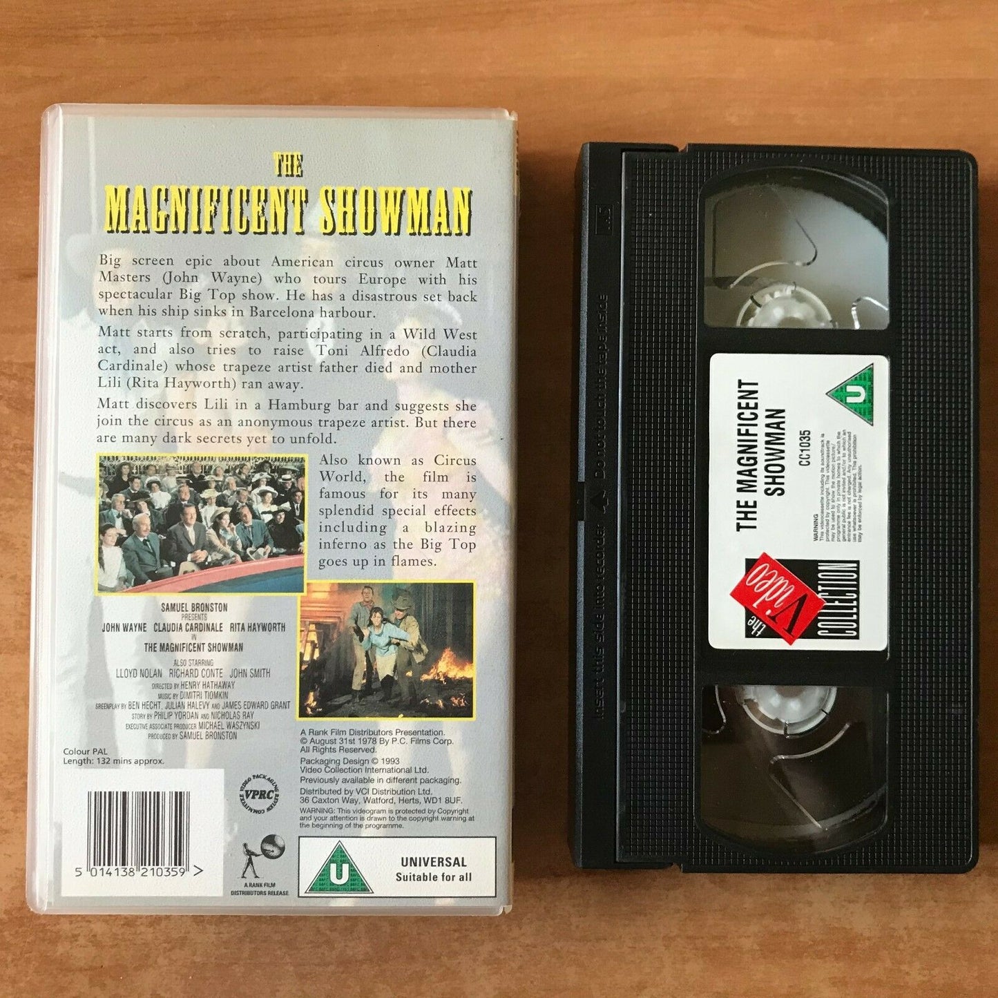 The Magnificent Showman (1978): Western - John Wayne / Rita Hayworth - Pal VHS-