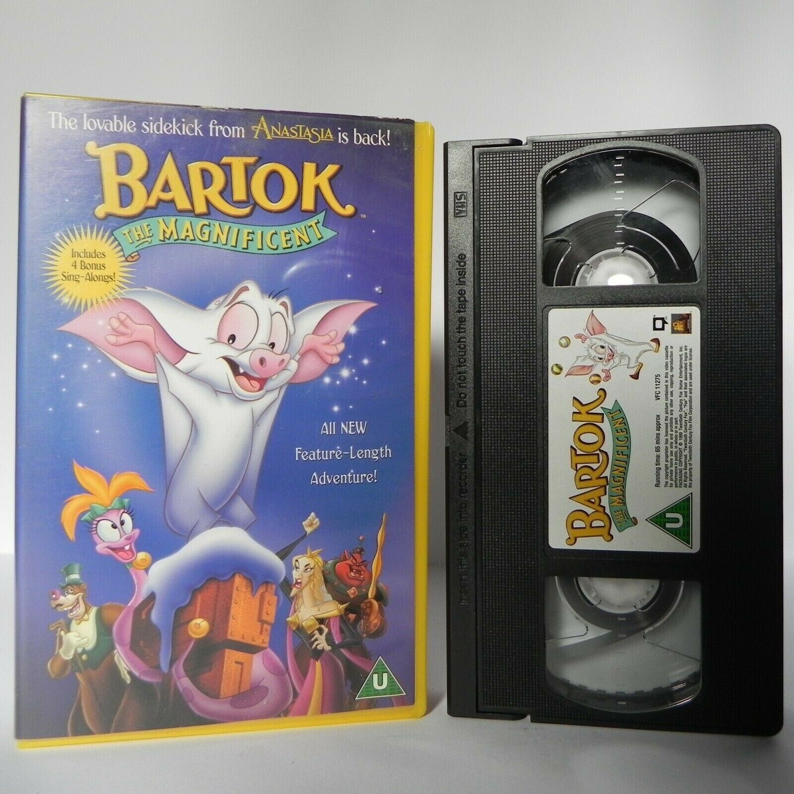 Bartok The Magnificent - Animated - Adventure - Sing Along Songs - Kids - VHS-