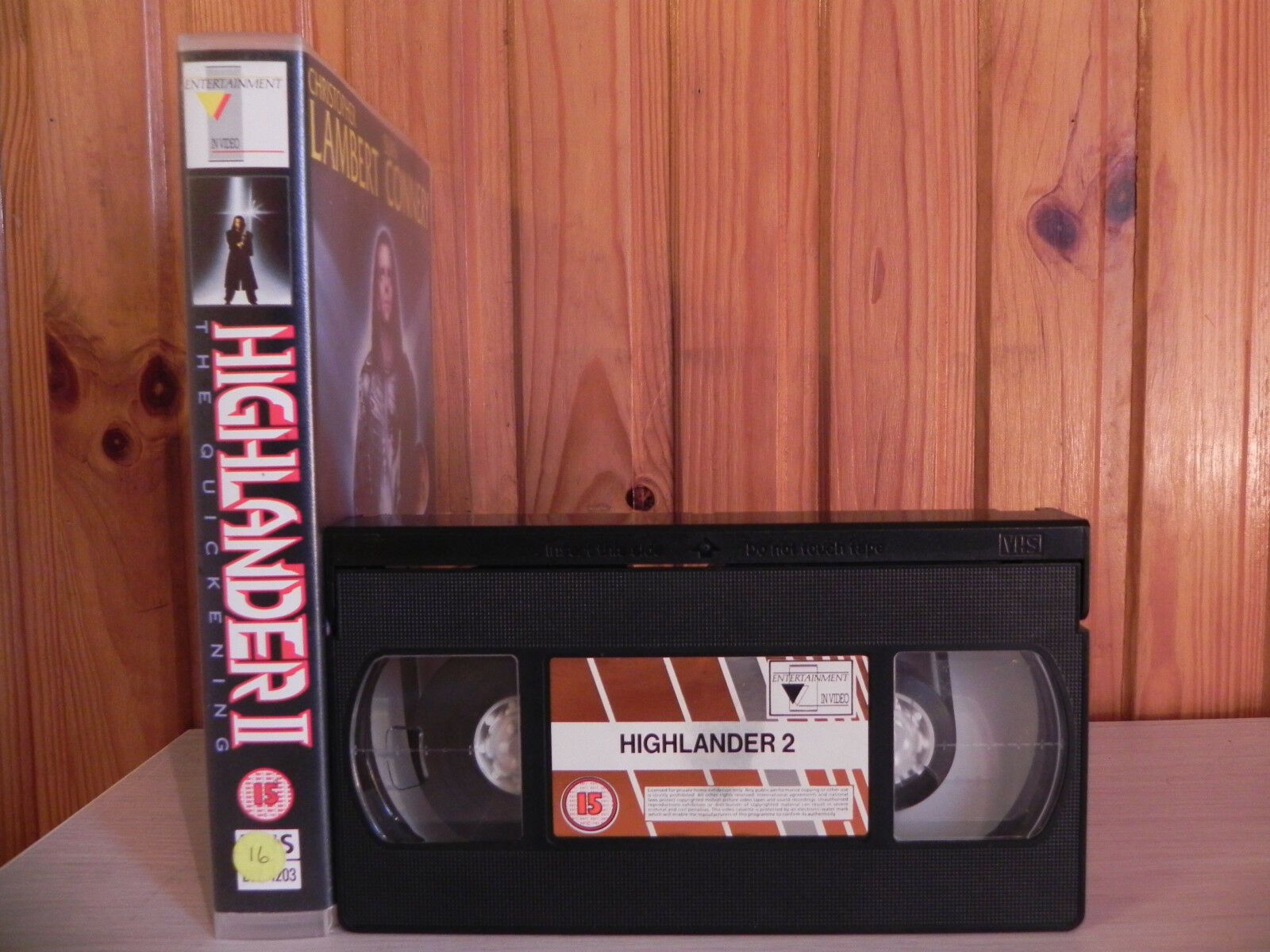 Highlander 2 (1991) - Fantasy - Christopher Lambert - EVV Big Box [Rental] - VHS-