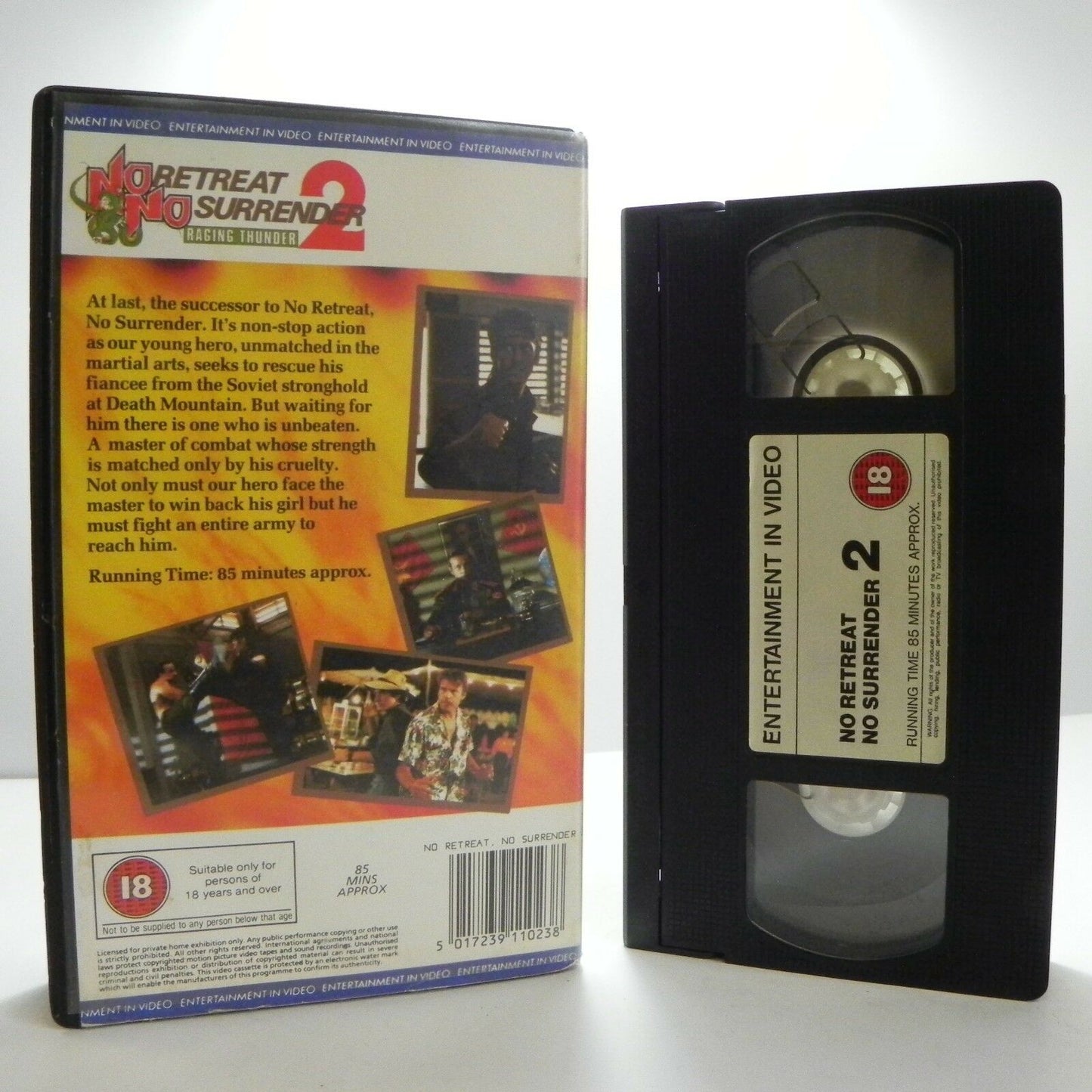 No Retreat No Surrender 2: Raging Thunder - The Sequel - Martial Arts - Pal VHS-