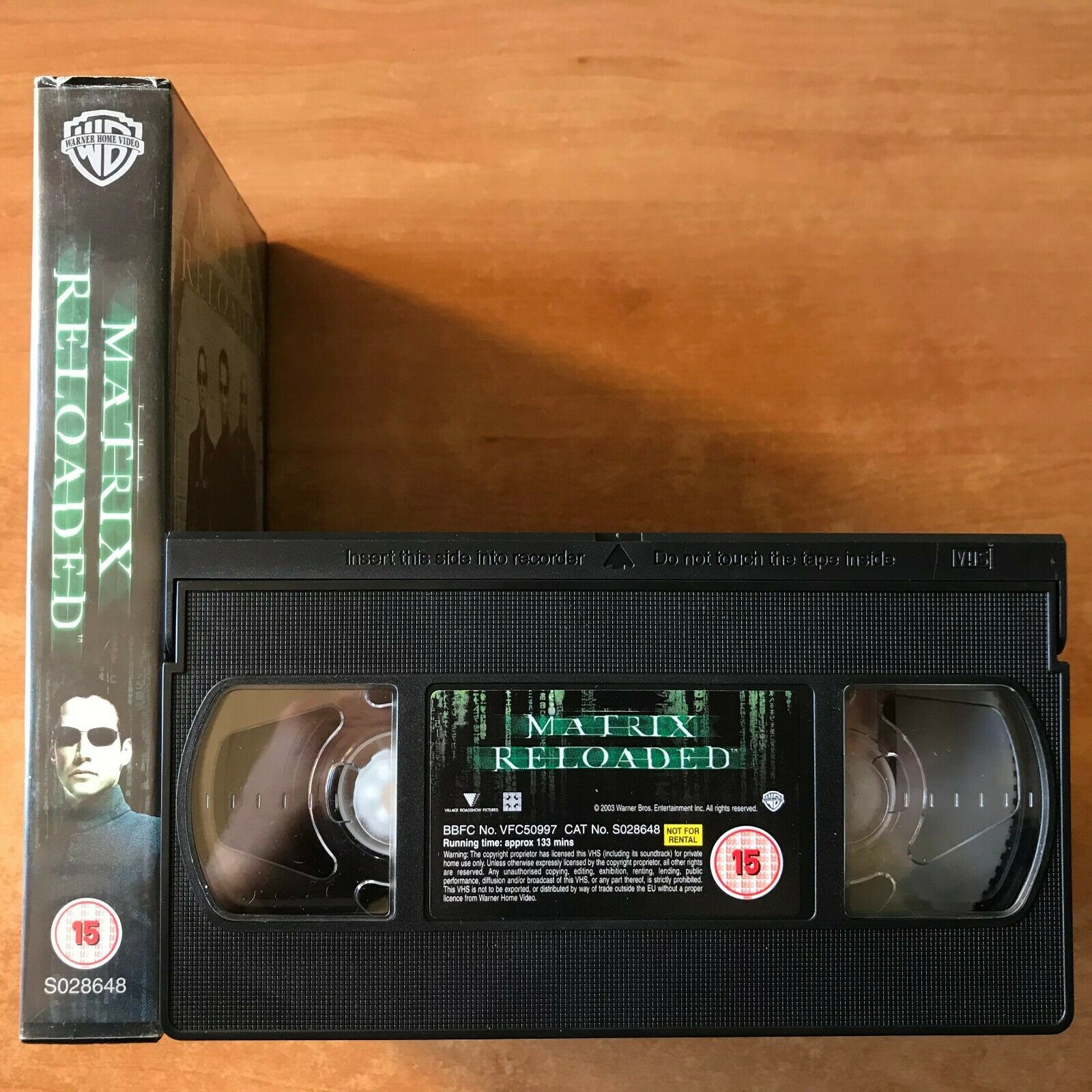 The Matrix Reloaded; [The Wachowski Brothers] Sci-Fi Action - Keanu Reeves - VHS-