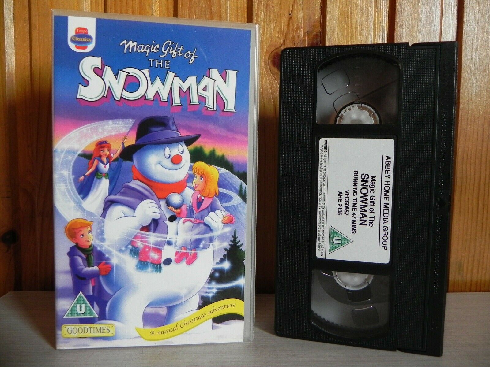 Magic Gift Of The Snowman - Tempo Classics - A Musical Christmas Adventure - VHS-