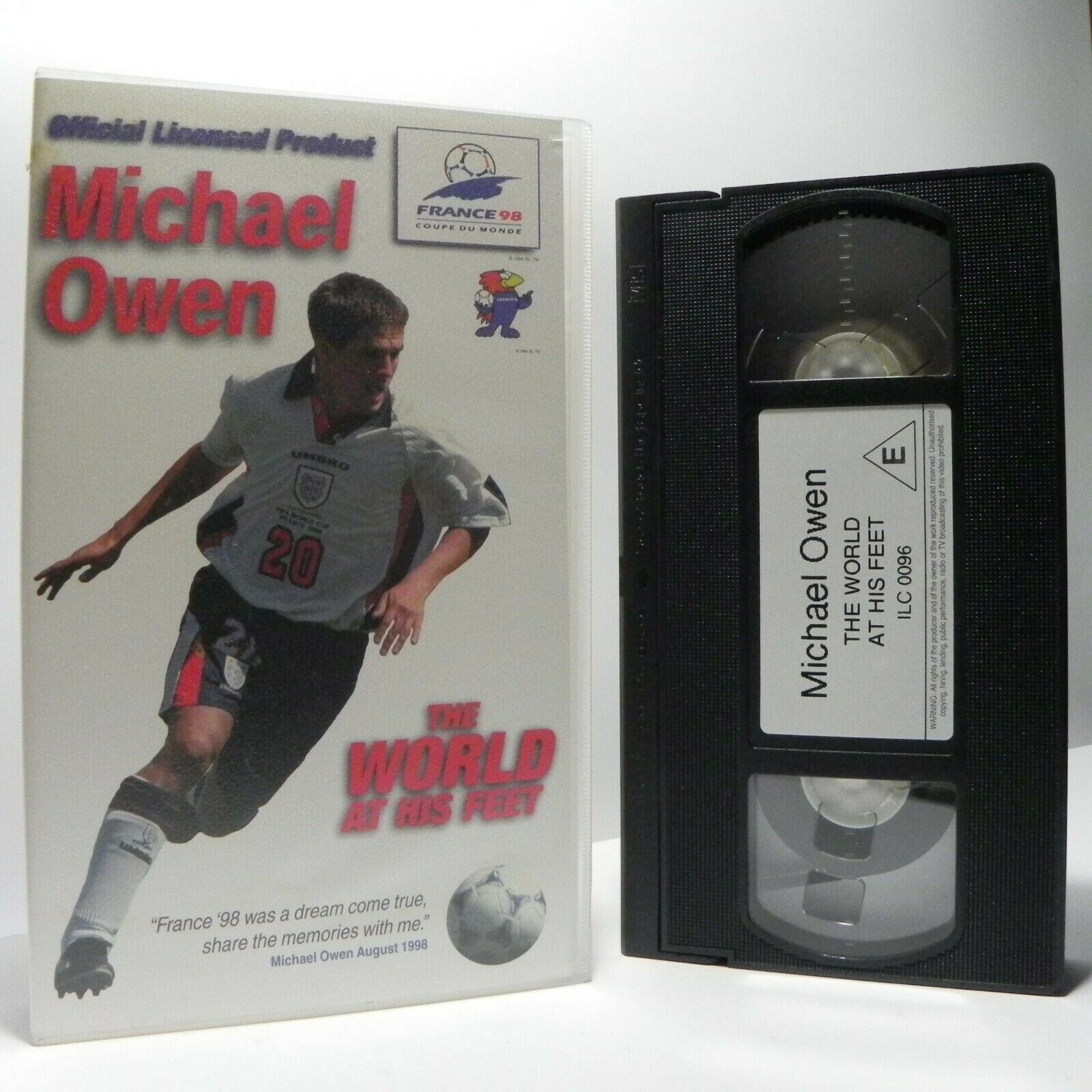 Michael Owen: The World At His Feet - World Cup - France'98 - Football - Pal VHS-