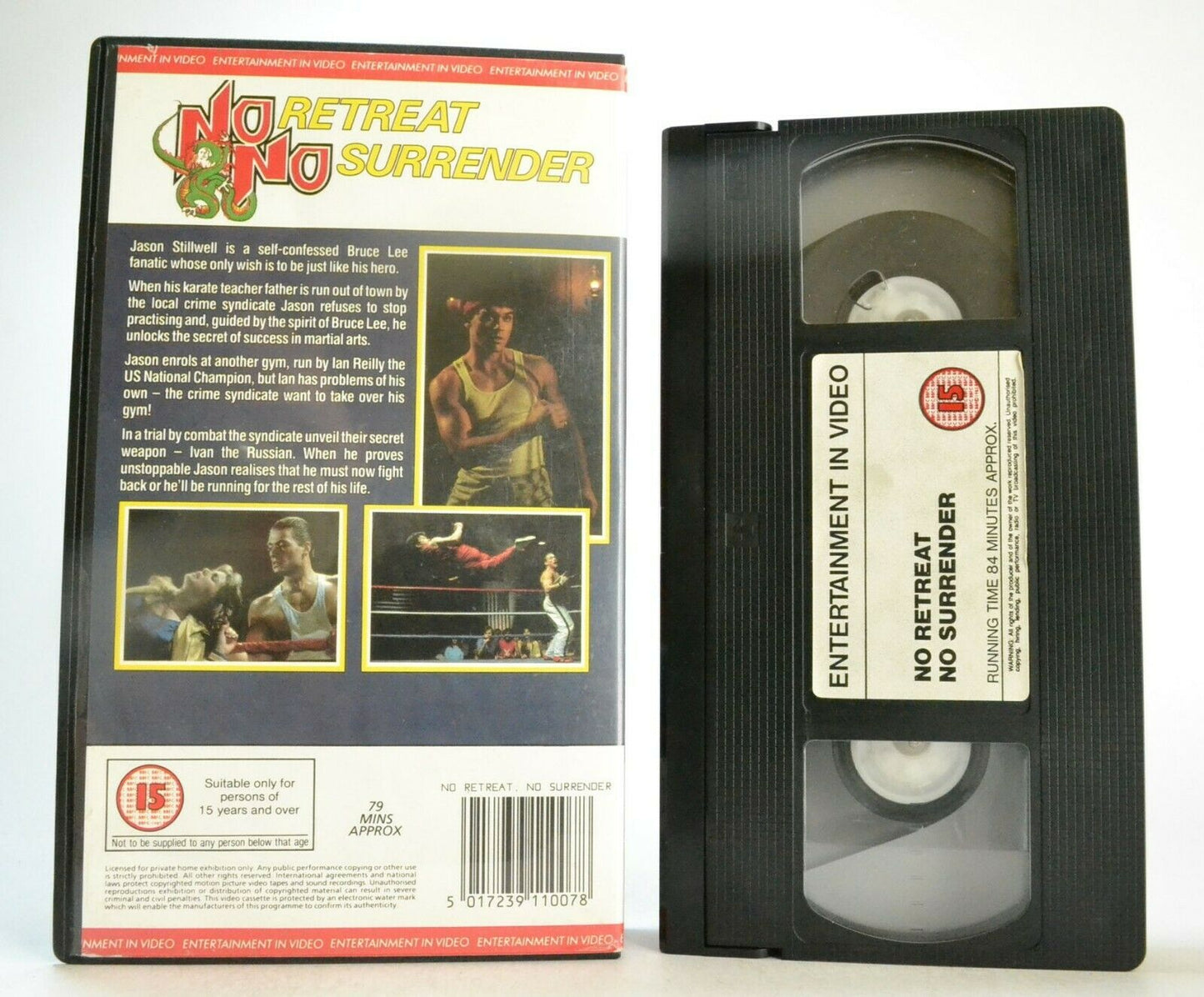 No Retreat No Surrender (1986) - Martial Arts - Jean-Claude Van Damme - OOP Pal VHS-