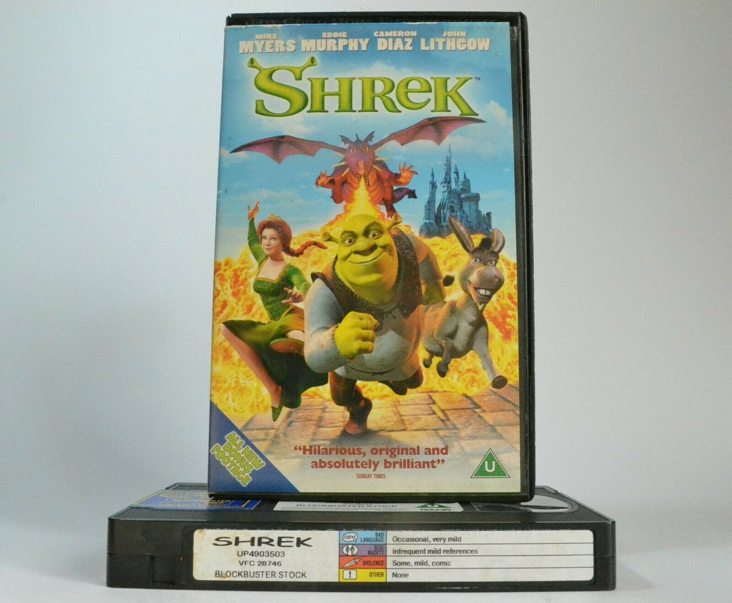 Shrek (2001): Greatest Fairy Tale [Large Box] Mike Myers / Cameron Diaz - VHS-