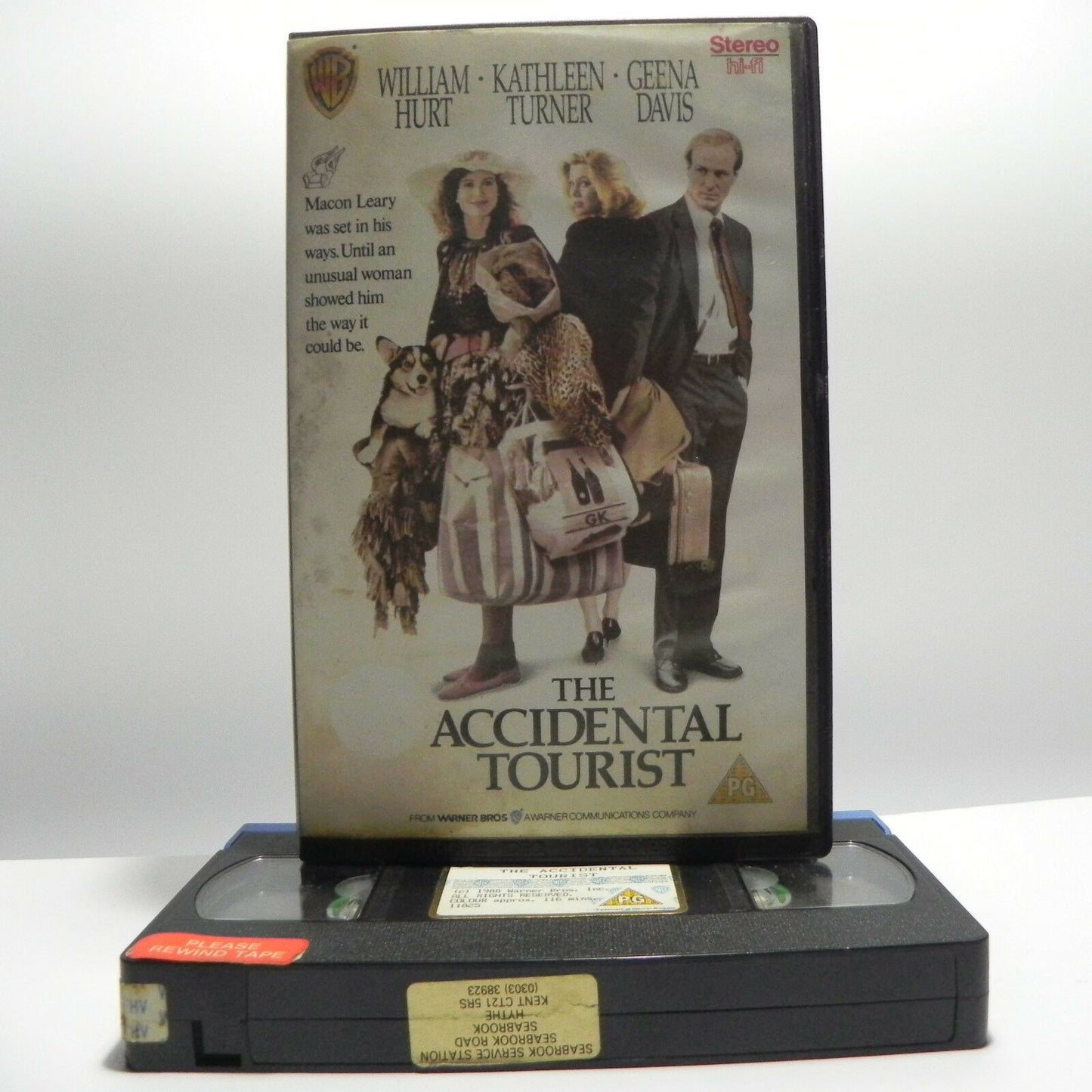 The Accidental Tourist - Warner Home - Large Box - Ex-Rental - W.Hurt - Pal VHS-