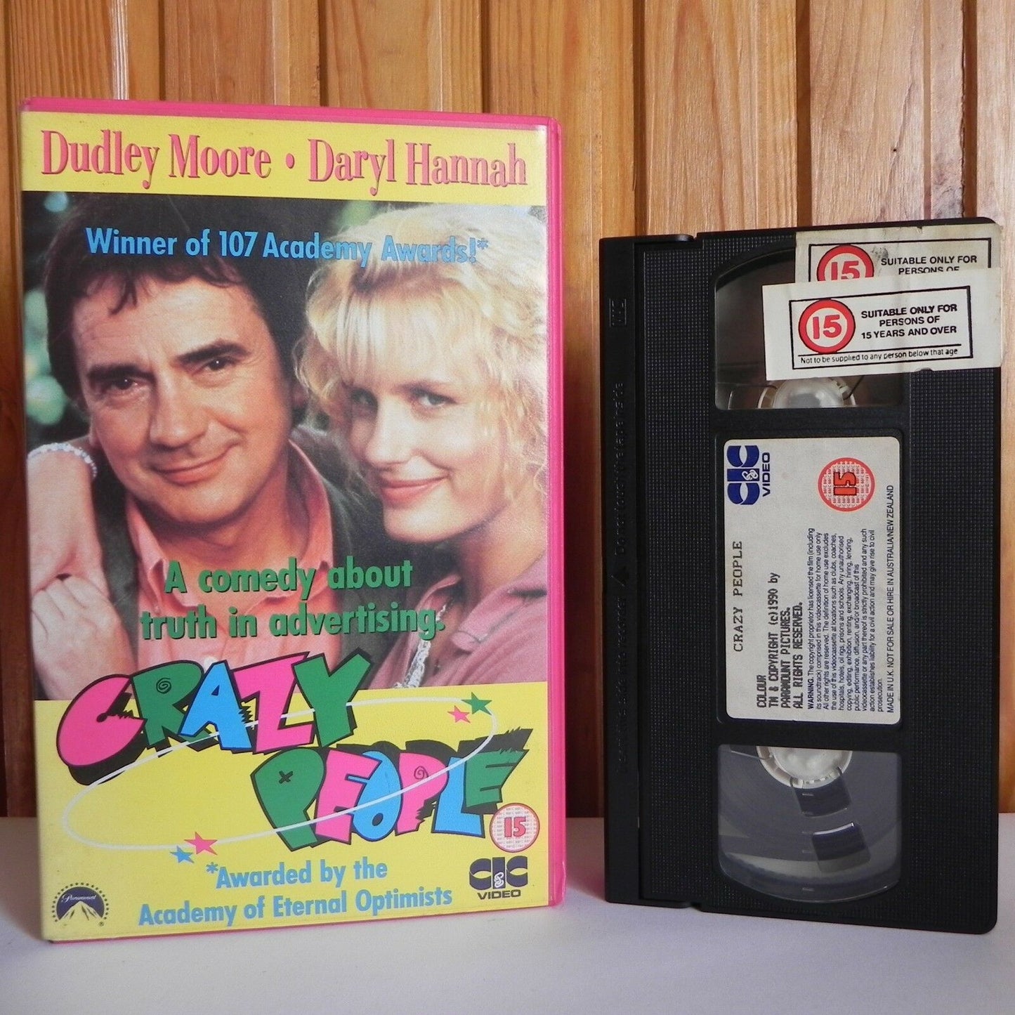 Crazy People - CIC Video - Comedy - Dudley Moore - Daryl Hannah - Big Box - VHS-