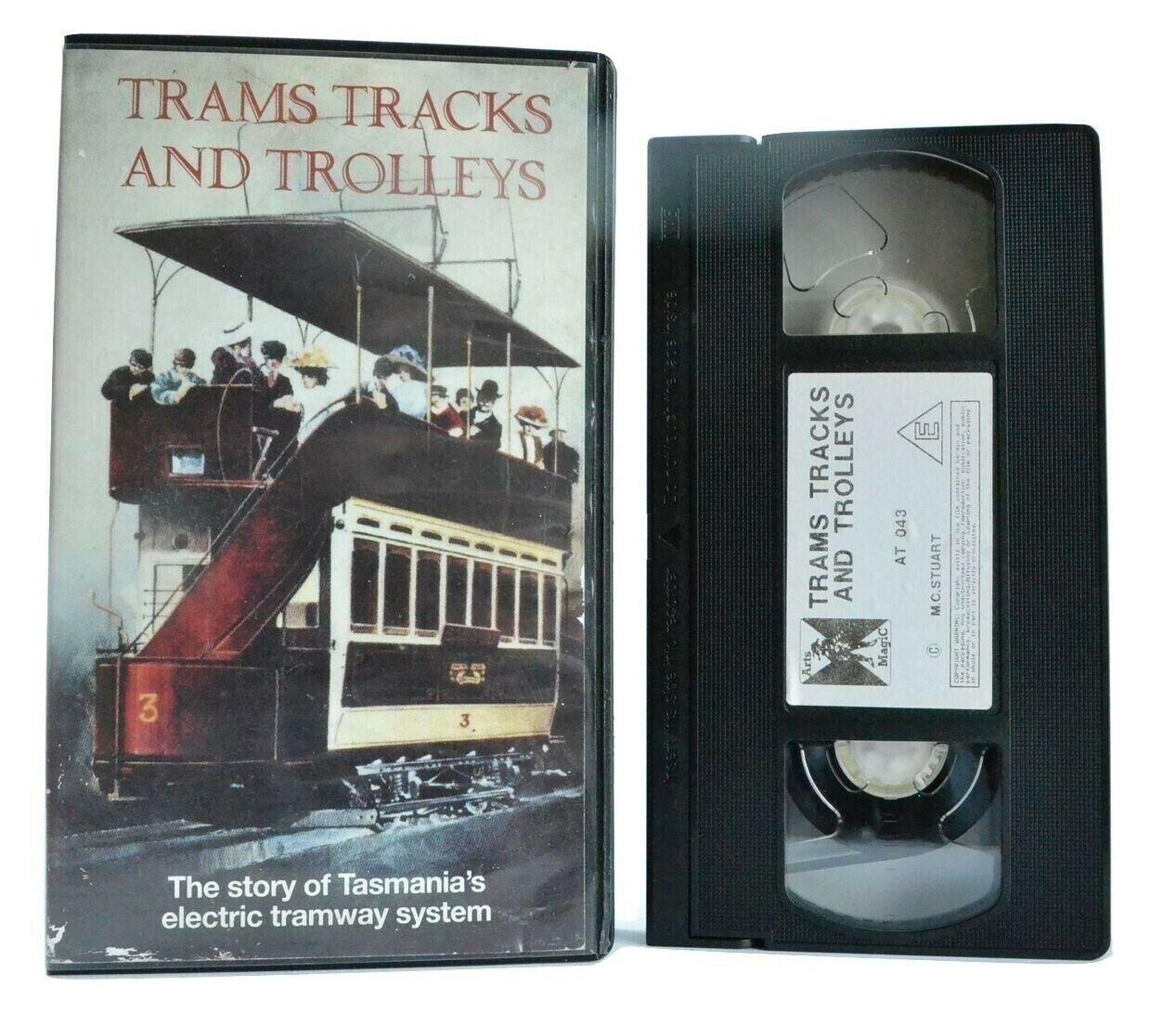 Trams Tracks And Trolleys (1993): Tasmania's Electric Tramway System - Pal VHS-