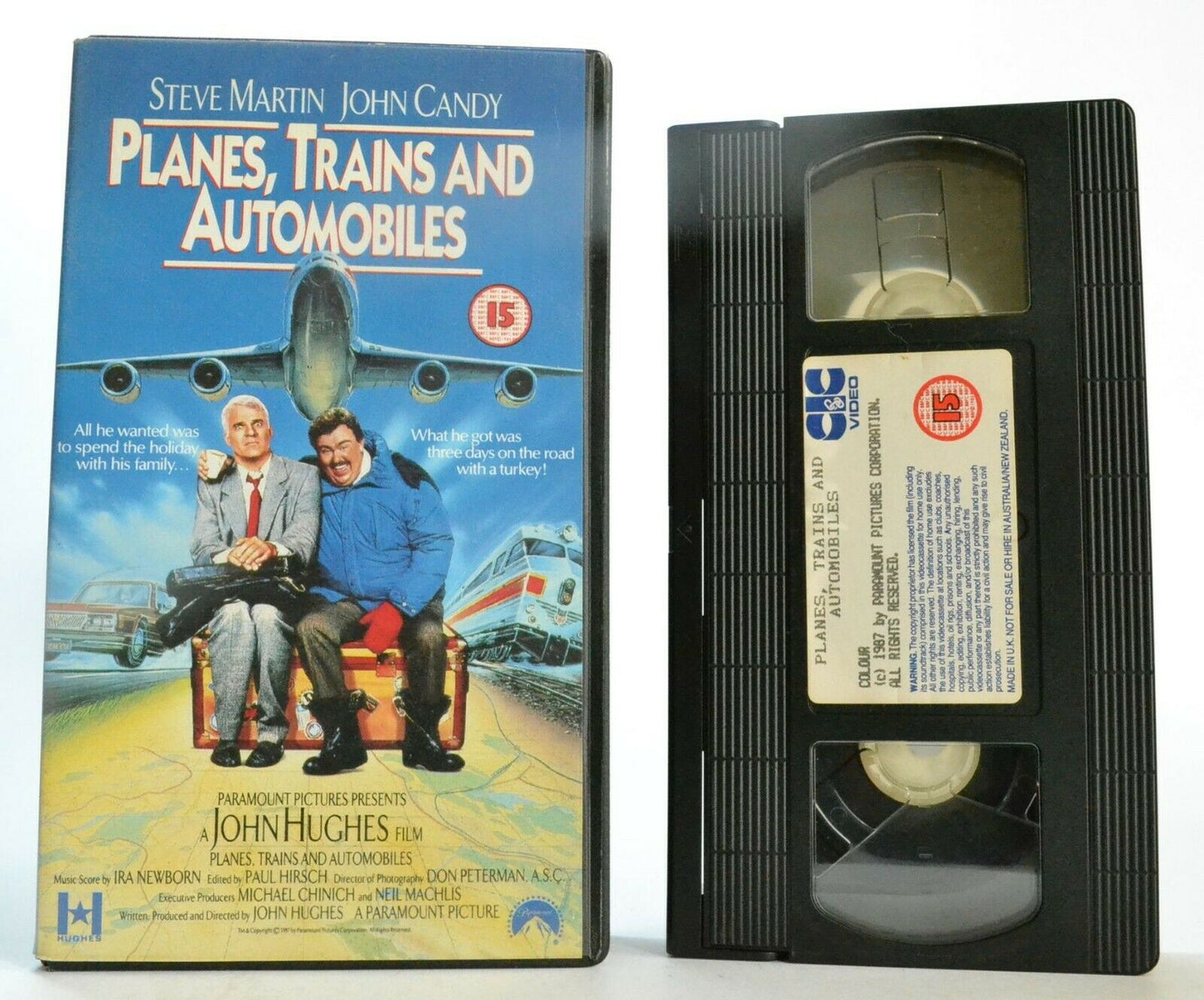Planes, Trains And Automobiles (1987); John Huges - Comedy - Steve Martin - VHS-