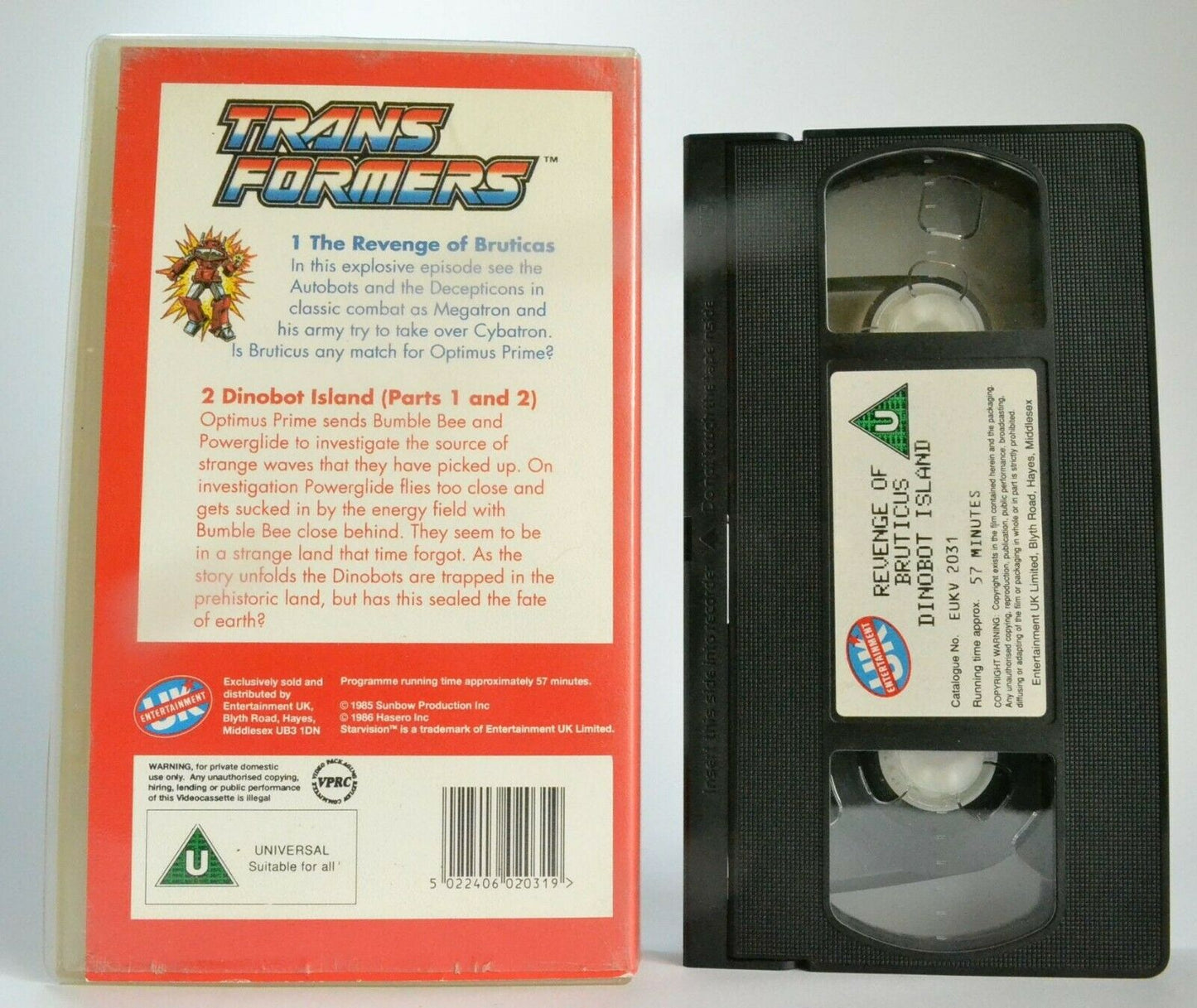 Trans Formers (Starvision): Dinobot Island - Action Adventures - Kids - Pal VHS-