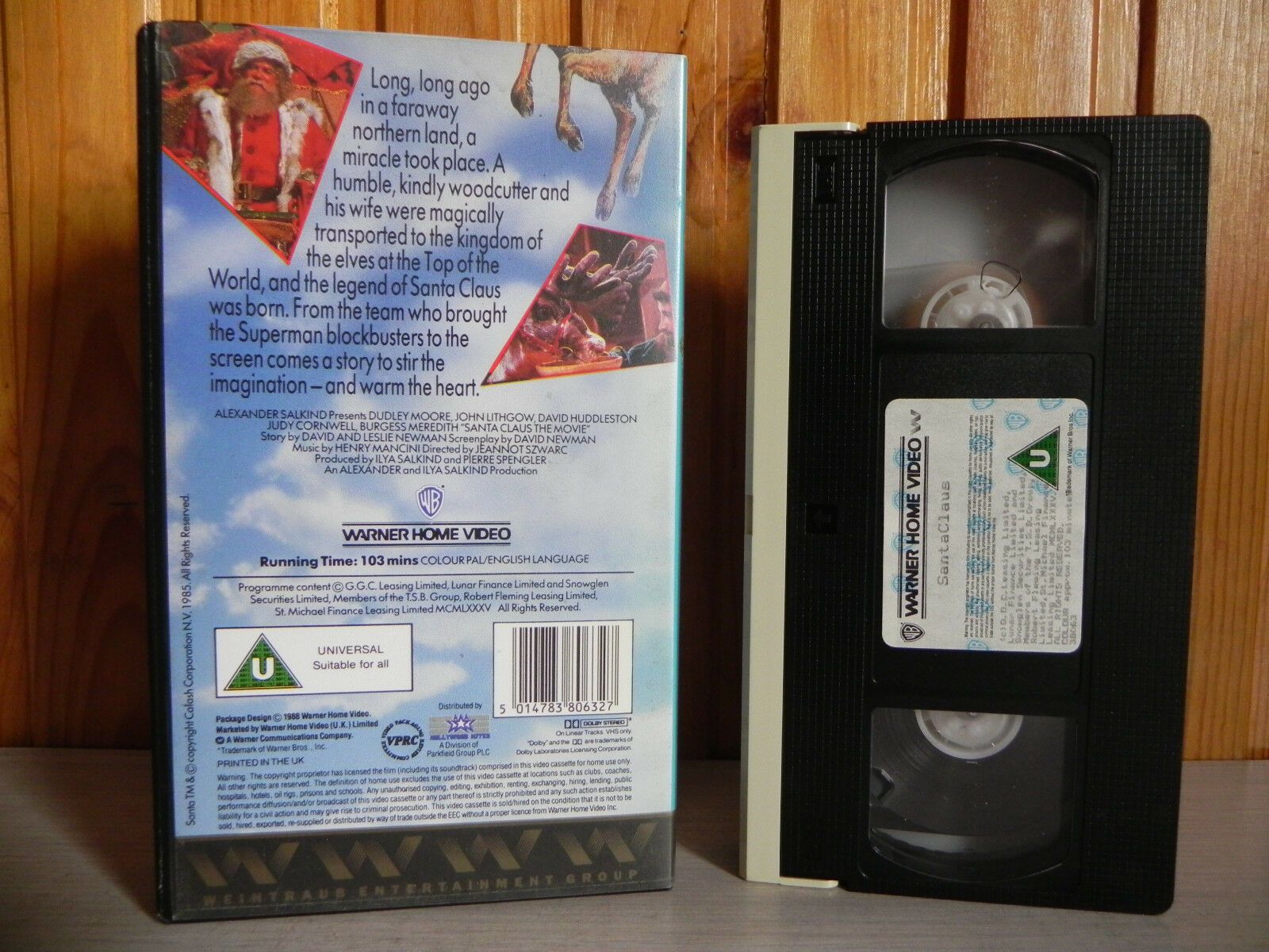 Santa Claus - Warner Home - Dudley Moore - John Lithgow - Festive Comedy - VHS-