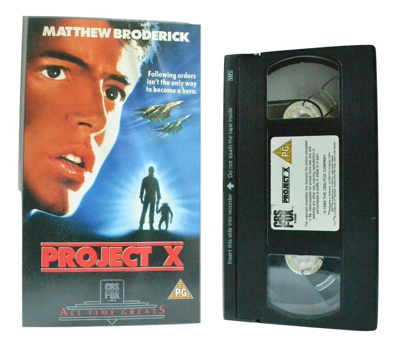 Project X - CBS/FOX - Sci-Fi Comedy - Matthew Broderick - Helen Hunt - Pal VHS-