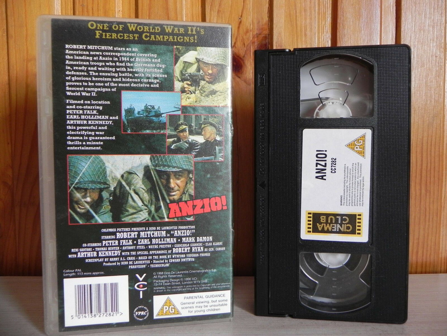 Anzio! - Columbia Tristar - War - Drama - Robert Mitchum - Peter Falk - Pal VHS-