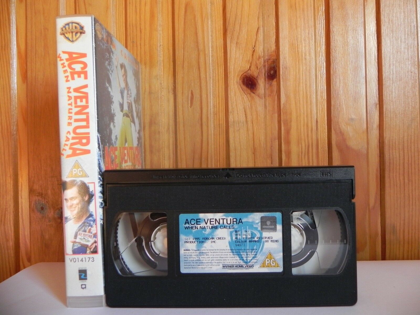 Ace Ventura - Large Box - Warner - Comedy - Jim Carrey - Ian McNeice - Pal VHS-