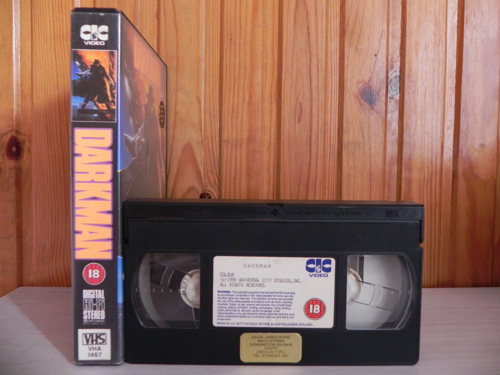 Darkman - Bio-Punk Superhero - Large Box [Rental]; Sam Raimi - Liam Neeson - VHS-
