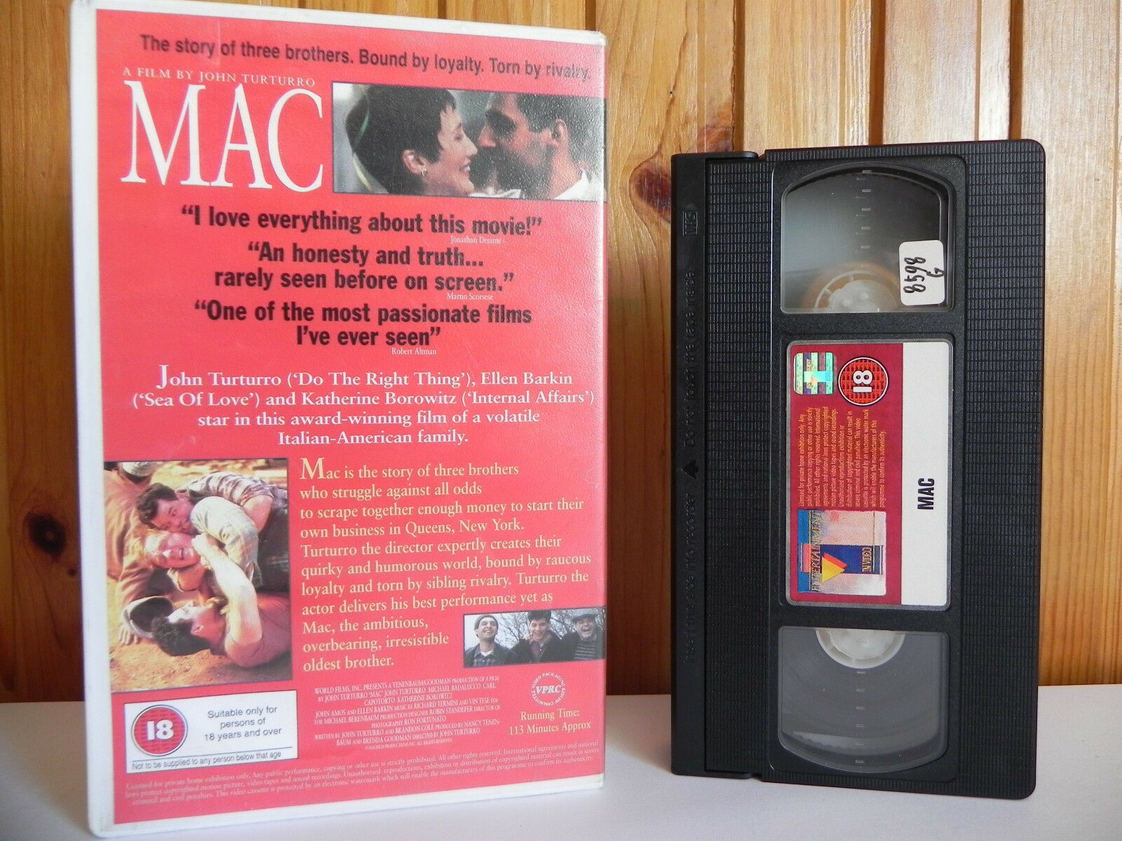 MAC: Large Box - Entertainment In Video - Drama - Turturro - Ex-Rental - VHS-
