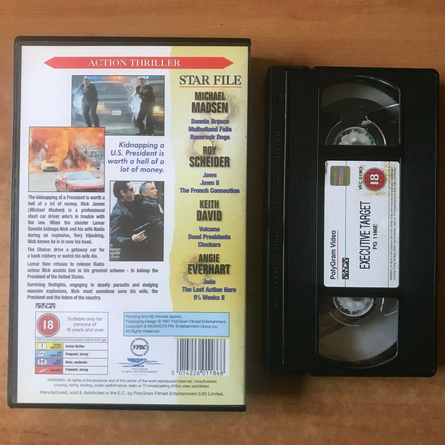 Executive Target (1997): Police Action [Large Box] Rental - Michael Madsen - VHS-