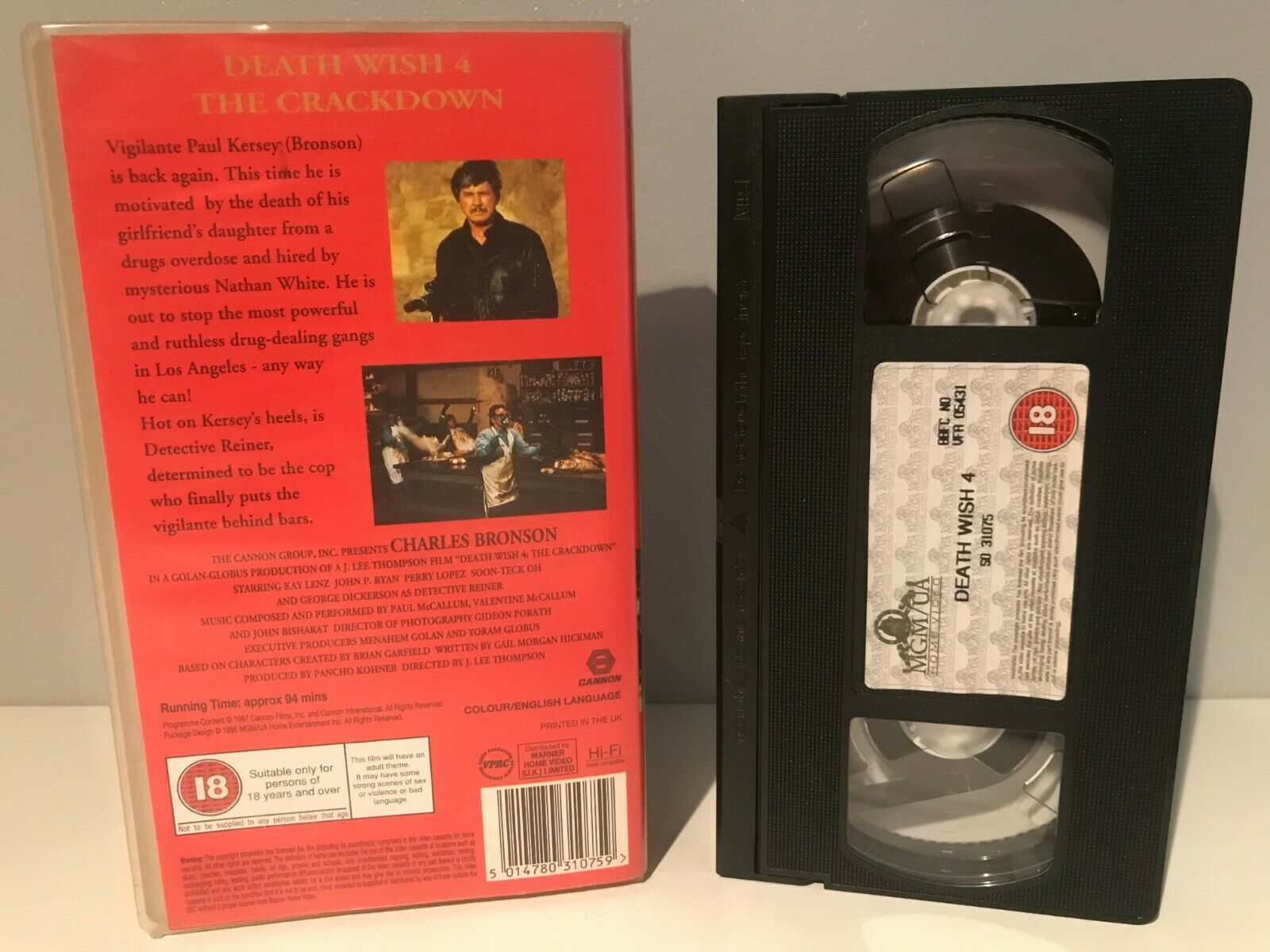 Death Wish 4: The Crackdown [Screen Classics] Action - Charles Bronson - Pal VHS-