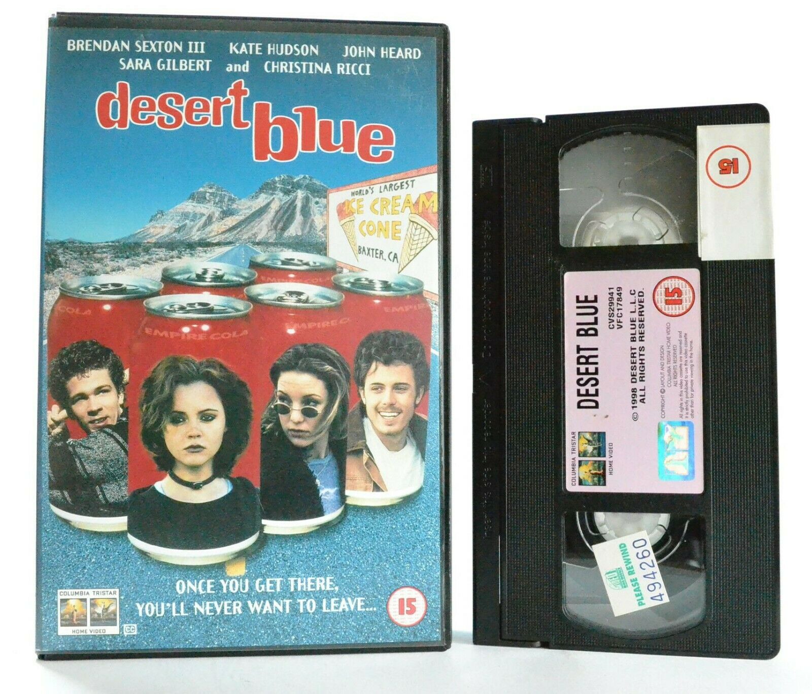 Desert Blue: Columbia (1998) - Comedy - Large Box - Ex-Rental - C.Ricci - VHS-