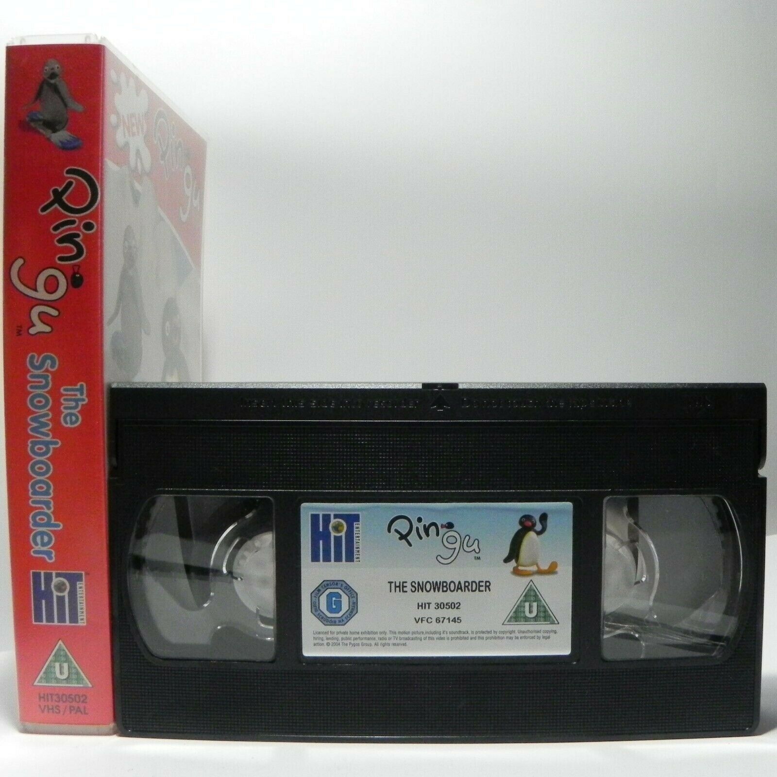 Pingu: The Snowboarder - Classic Animation - New Adventures - Children's - VHS-