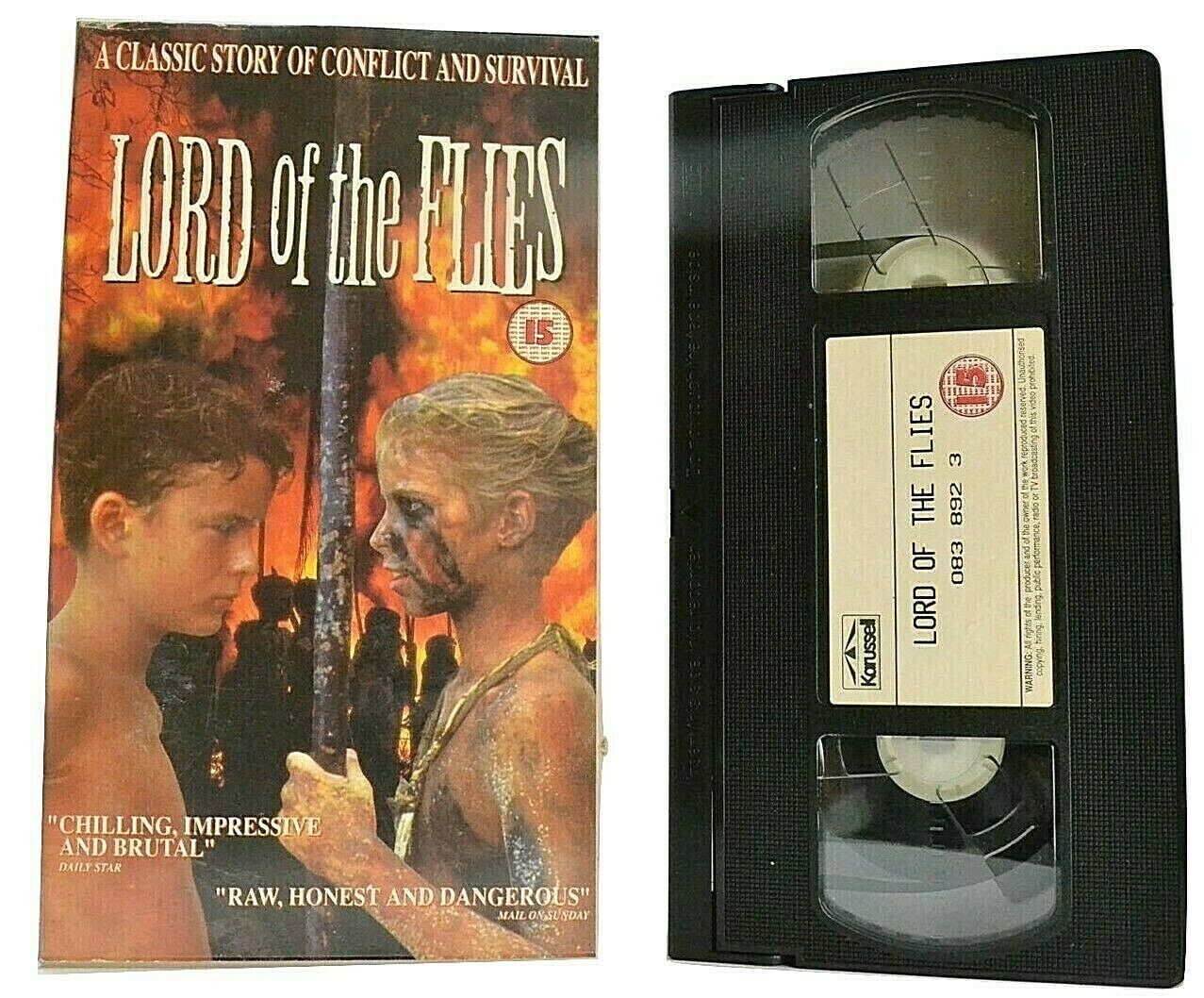 Lord Of The Flies (1990); [William Golding] - Survival Drama - Chris Furrh - VHS-