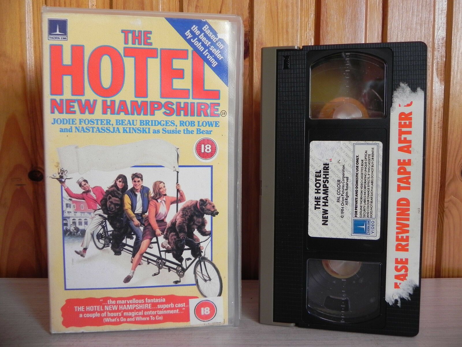 The Hotel New Hampshire - Thorn EMI - Jodie Foster - Beau Bridges - Pal VHS-