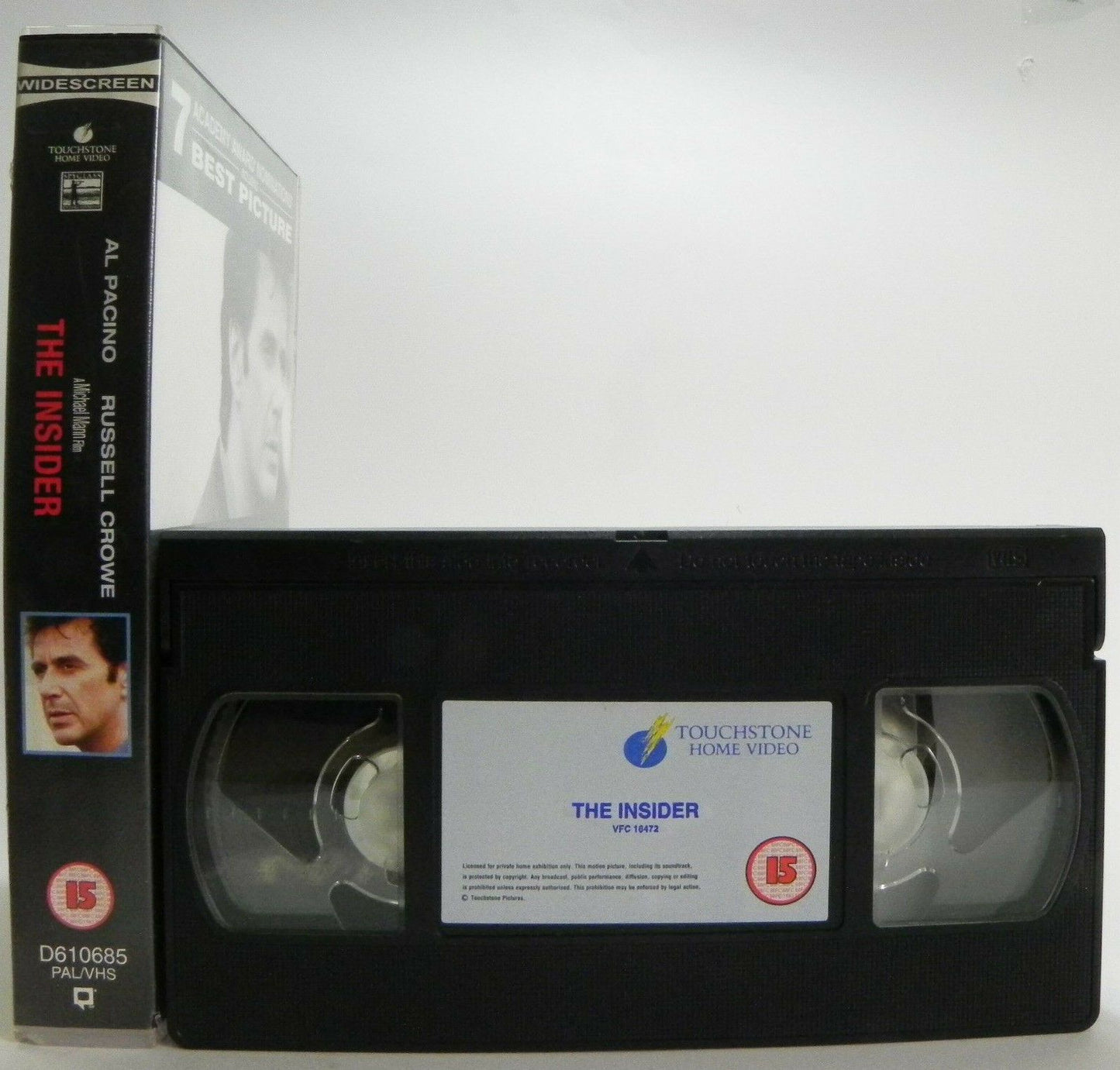 The Insider: M.Mann Film - Drama/Thriller (1999) - A.Pacino/R.Crowe - Pal VHS-