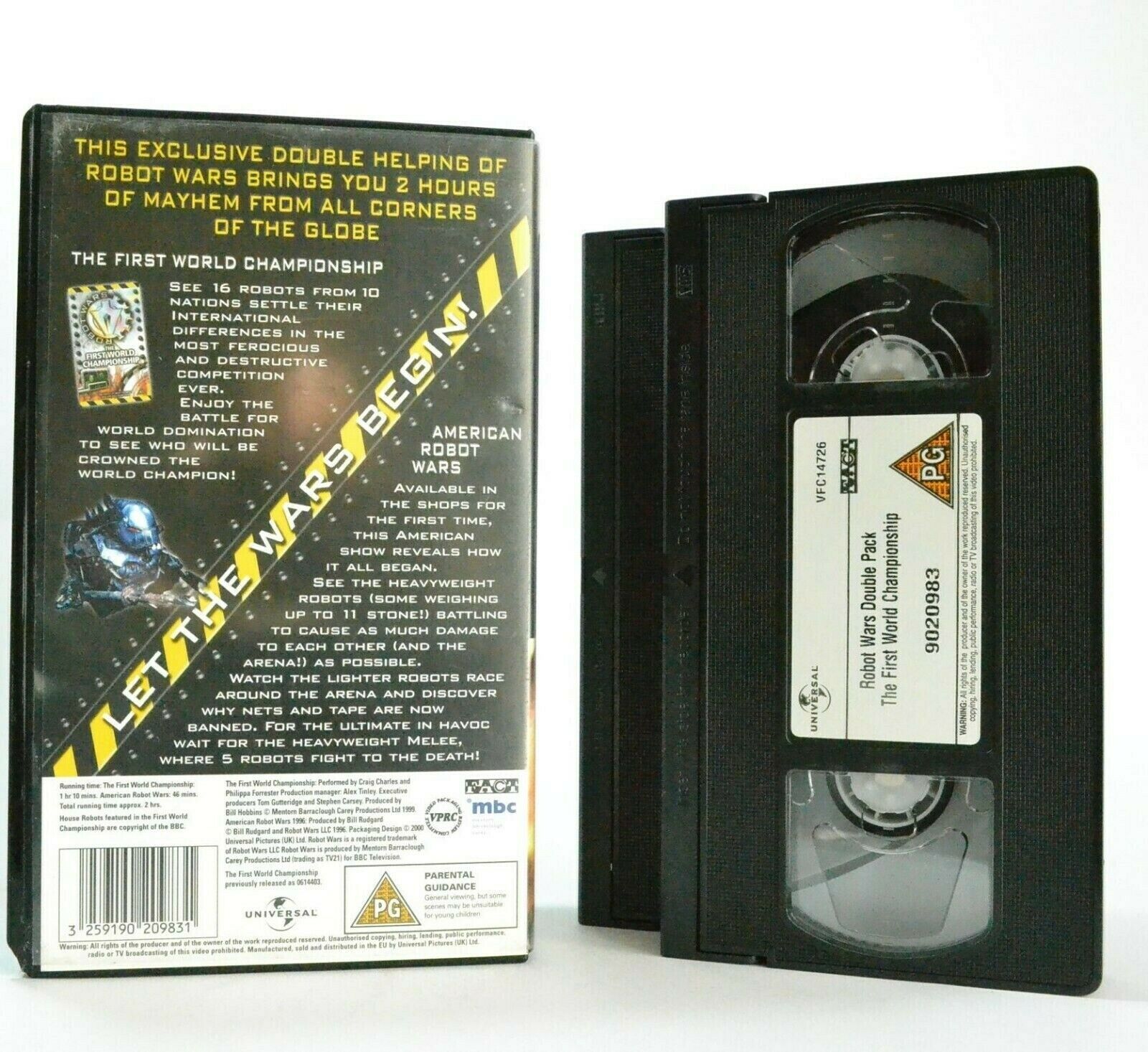 Robots Wars: Double Pack - Special Edition - Mayhem Entertainment - Pal VHS-