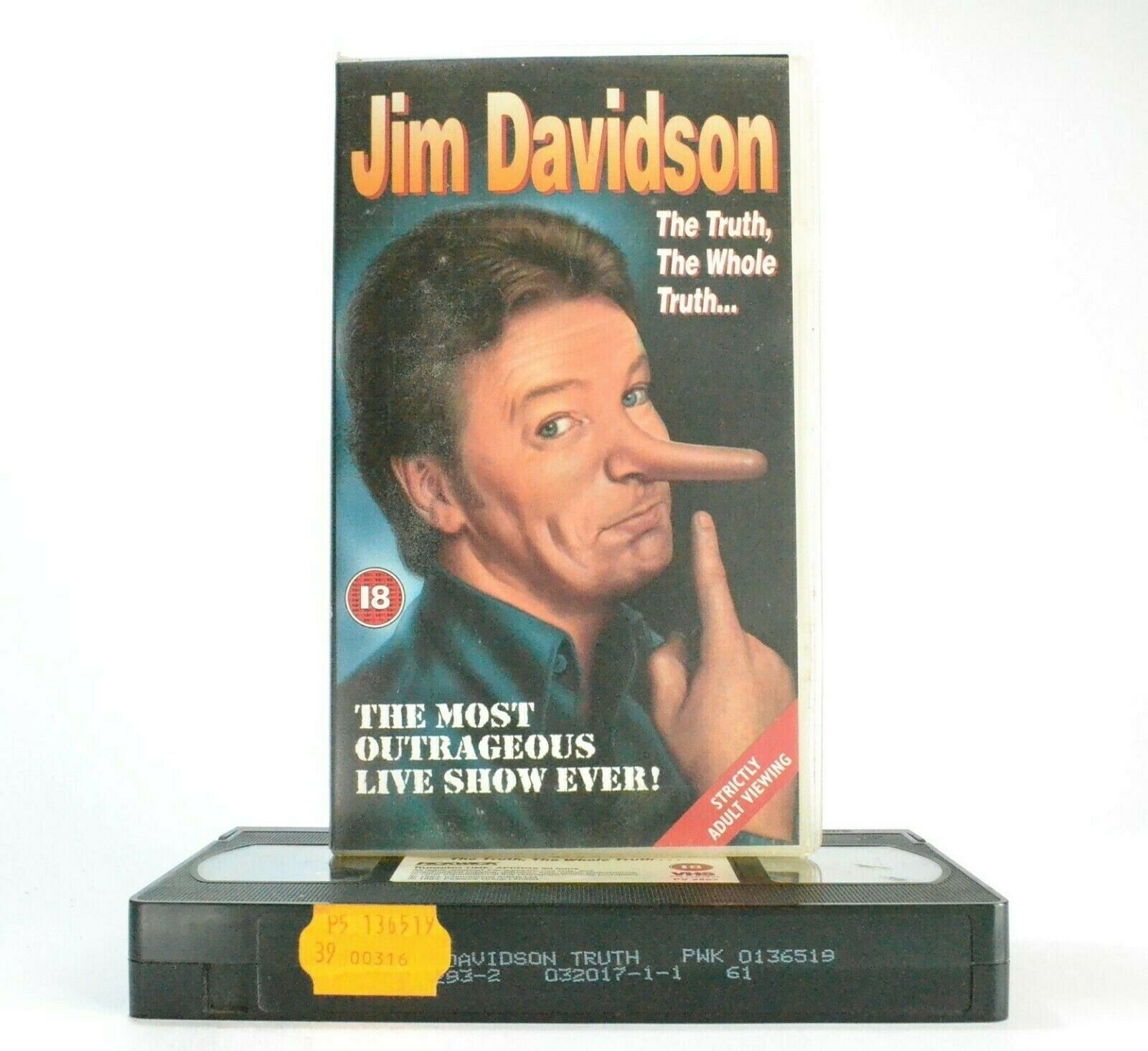 Jim Davidson: The Truth, The Whole Truth - Stand Up Comedy - Live Show - Pal VHS-