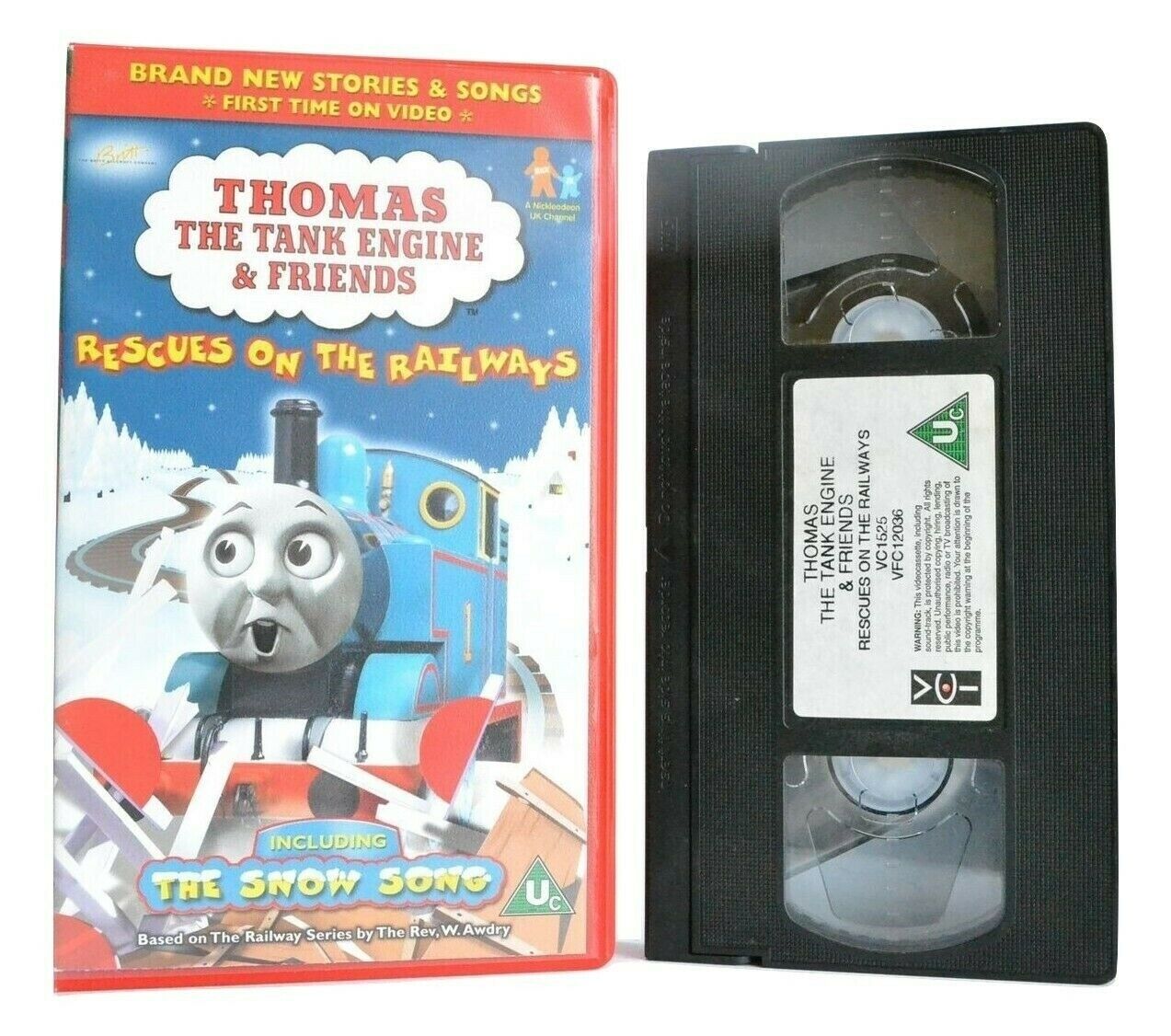 Thomas The Tank Engine: Rescues On The Railways - The Snow Song - Kids - Pal VHS-