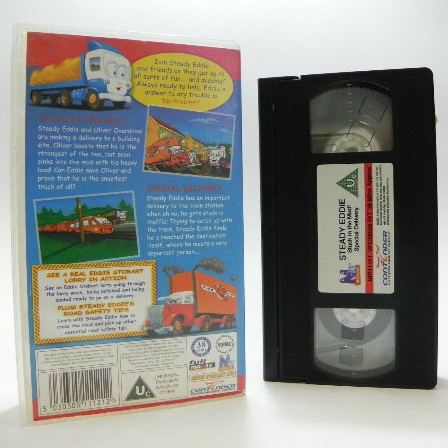 Steady Eddie: Stuck In The Mud - Boy's Big Lorry Stories - Children's - Pal VHS-