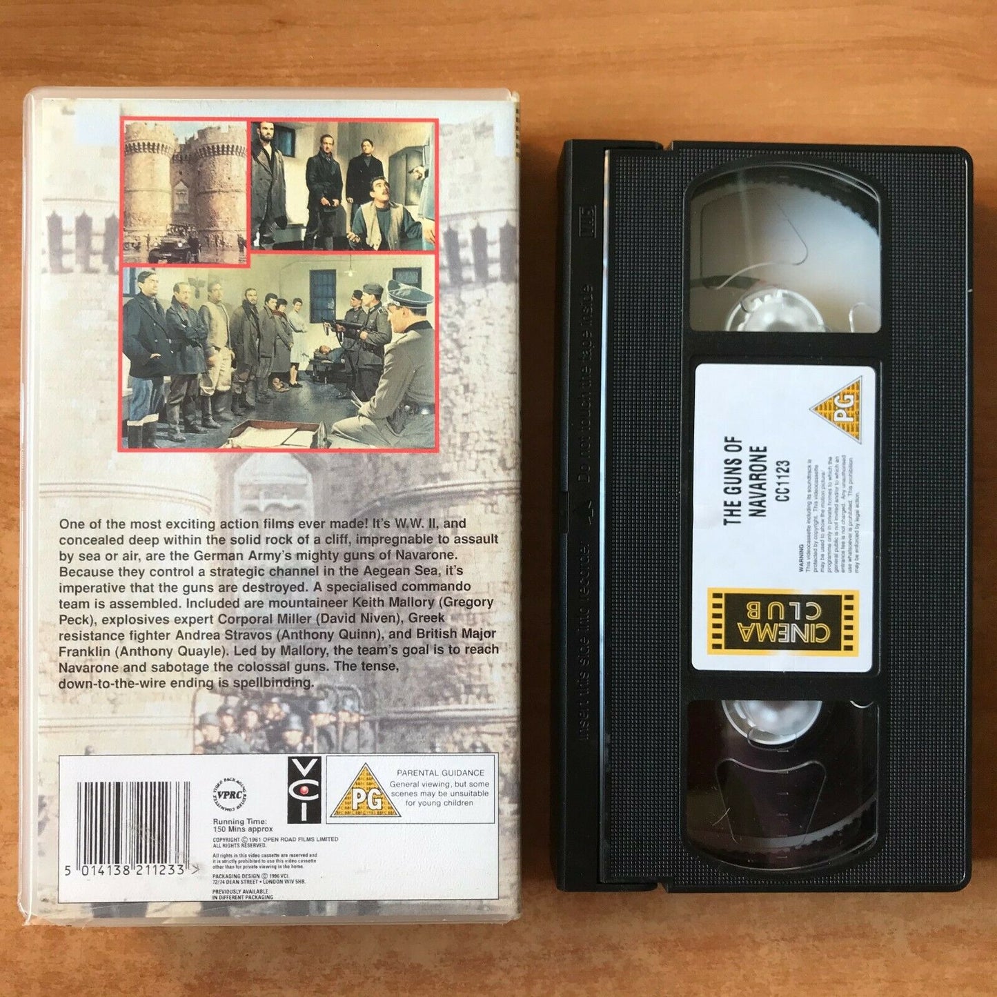 The Guns Of Navarone (1961): War Drama - Gregory Peck / Anthony Quinn - Pal VHS-