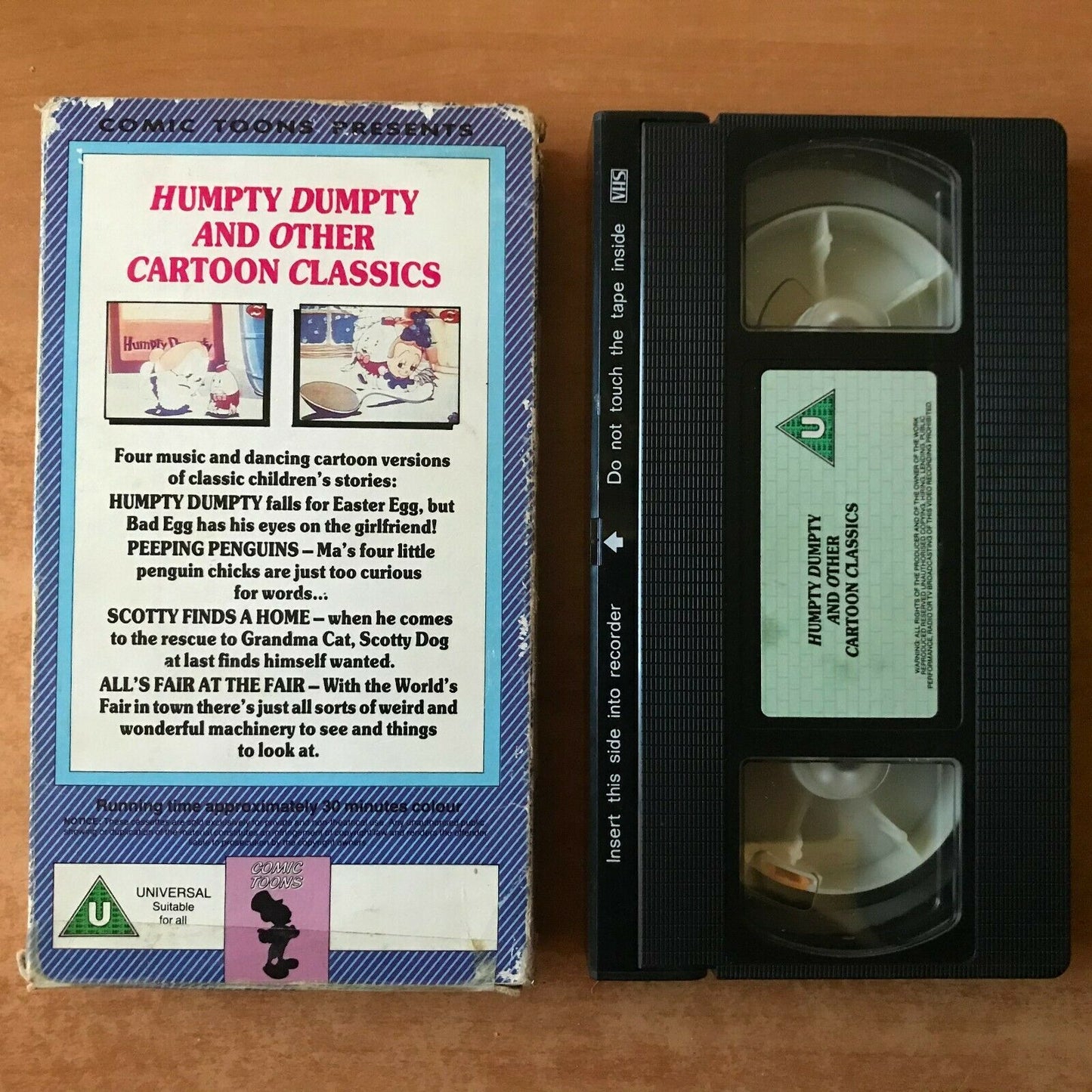 Humpty Dumpty (Cartoon Classics]:Peeping Penguins - Carton Box - Kids - Pal VHS-
