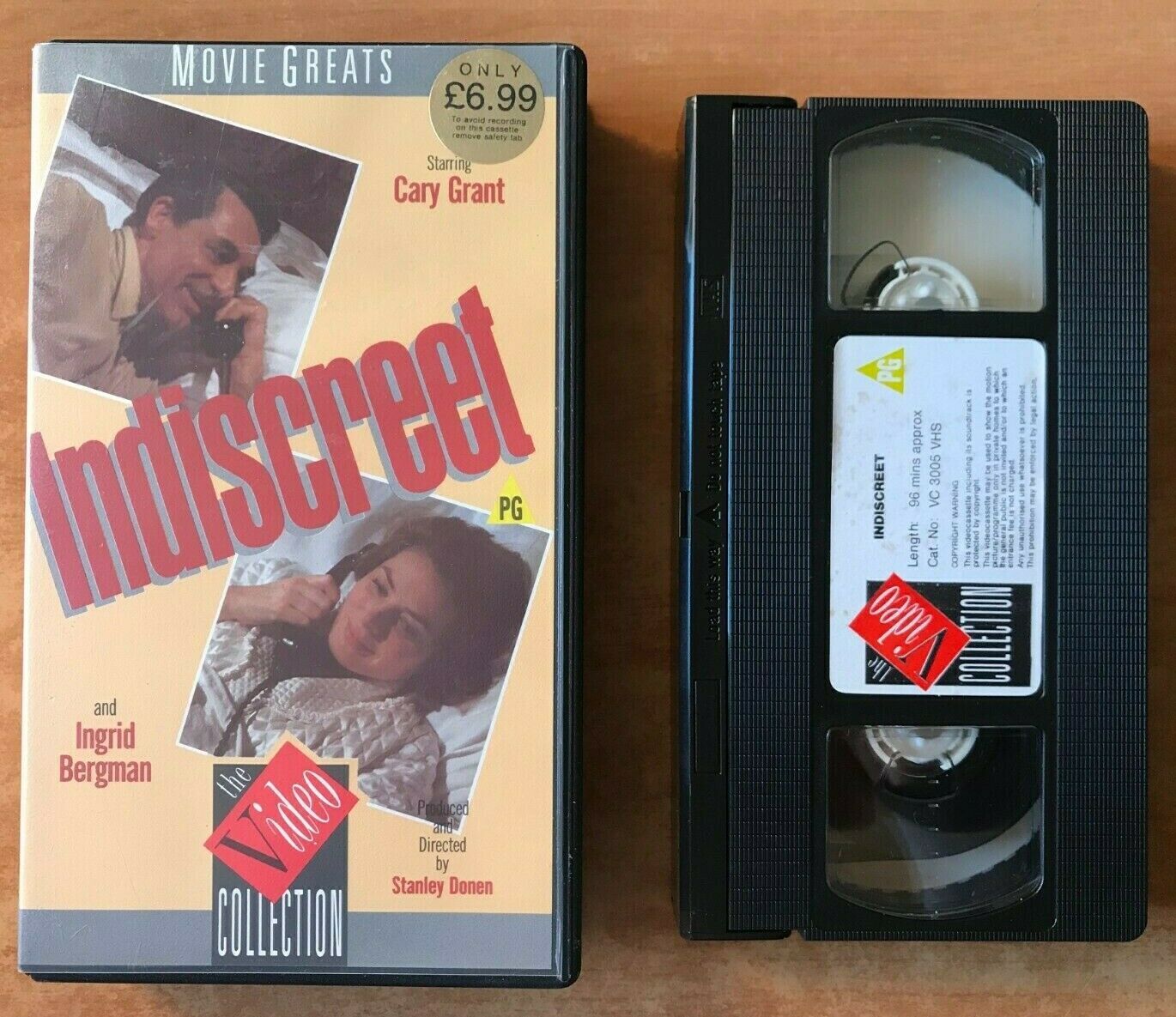 Indiscreet; [Movie Greats] Romantic Comedy - Cary Grant / Ingrid Bergman - VHS-