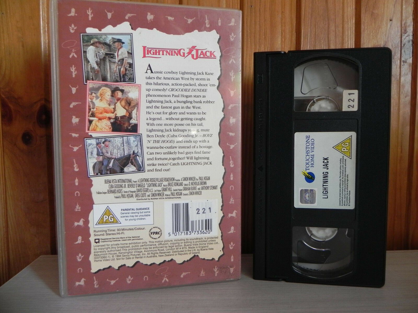 Lightening Jack: Paul Hogan / Cuba Gooding JR - Large Box - Western - Pal VHS-