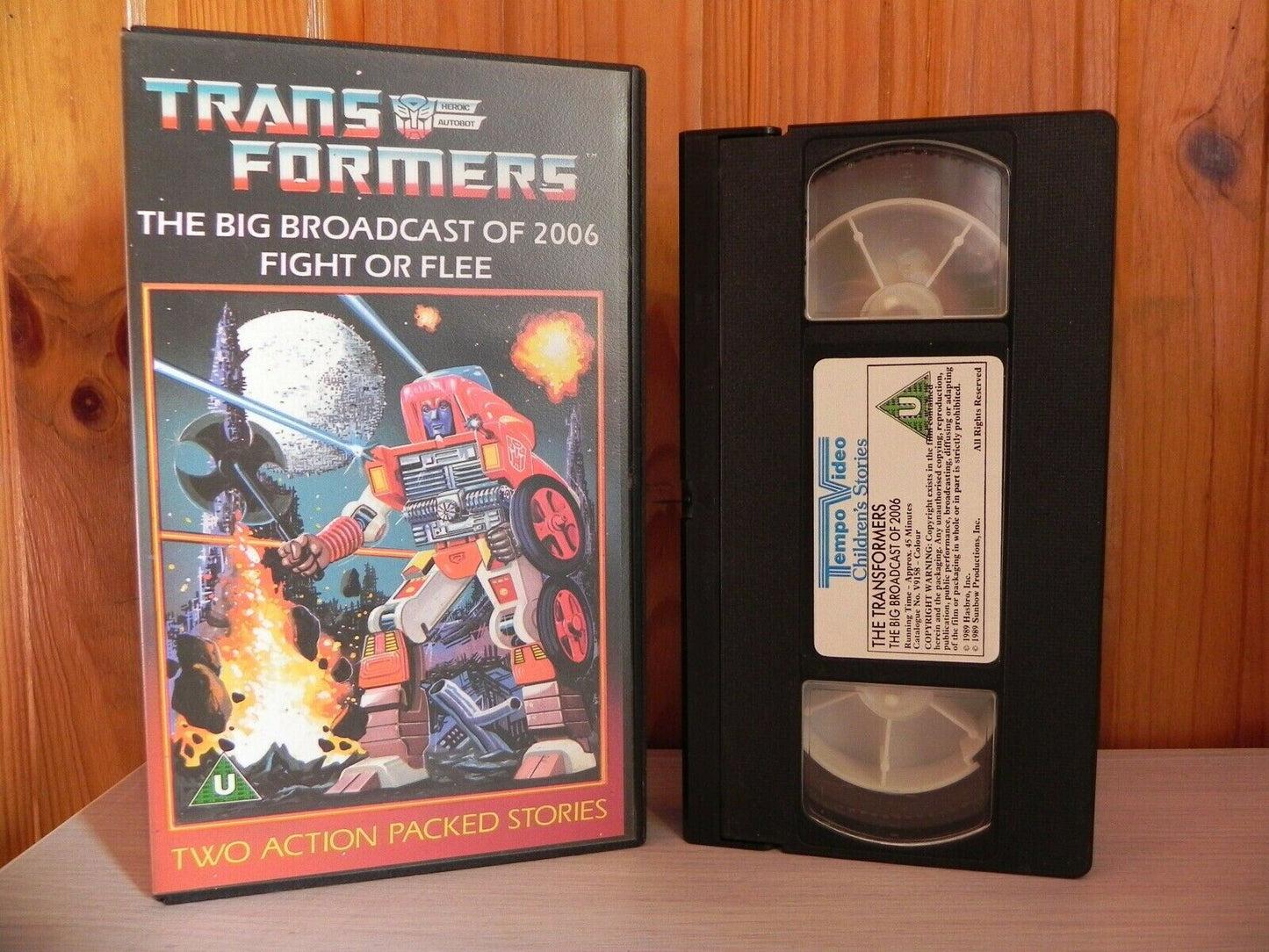 TRANSFORMERS - 1989 - MINT CON - BROADCAST OF 2006 - FIGHT OR FLEE - V9158 - VHS-