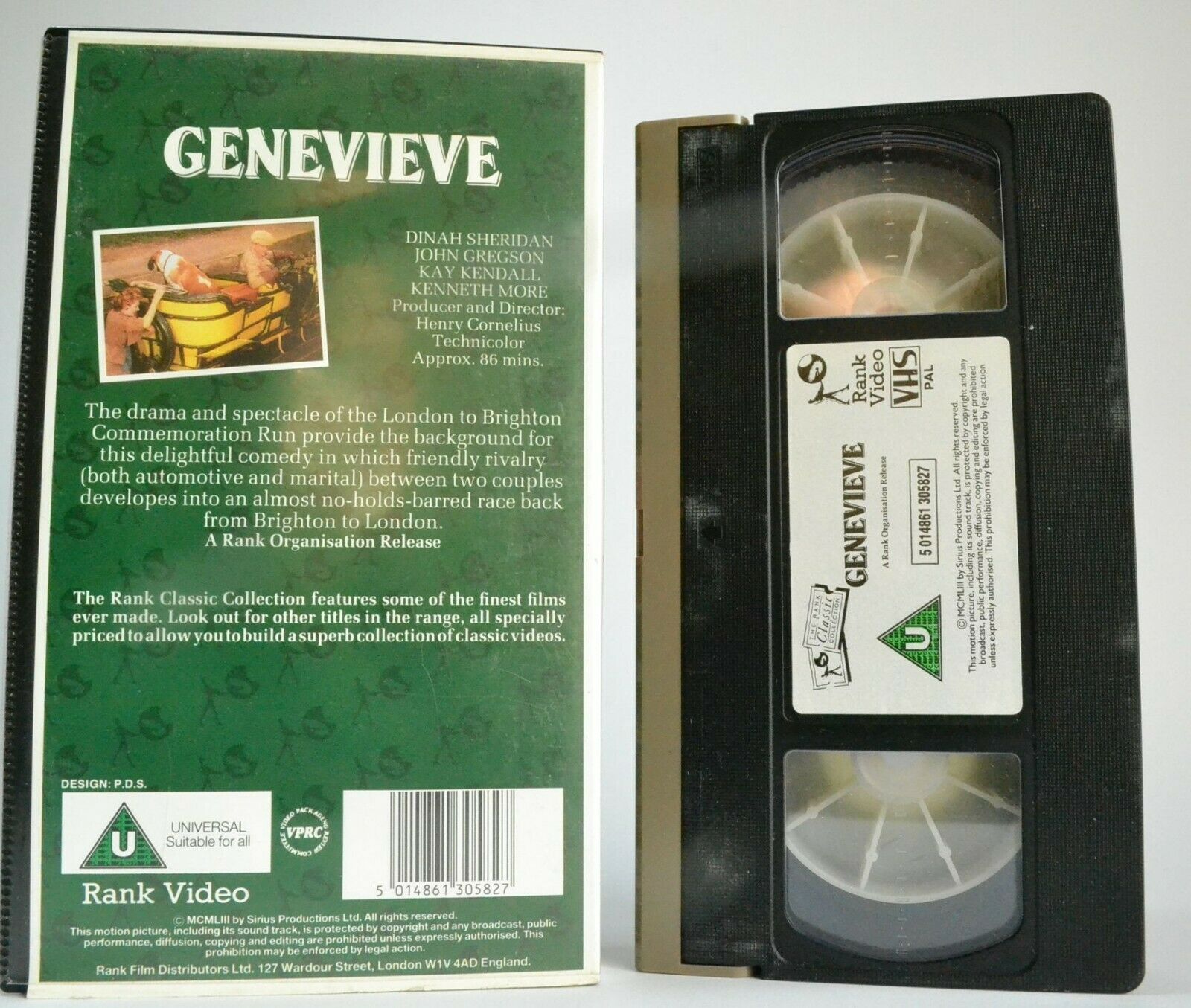 Genevieve; [Rank Collection] Comedy - Dinah Sheridan / John Gregson - Pal VHS-