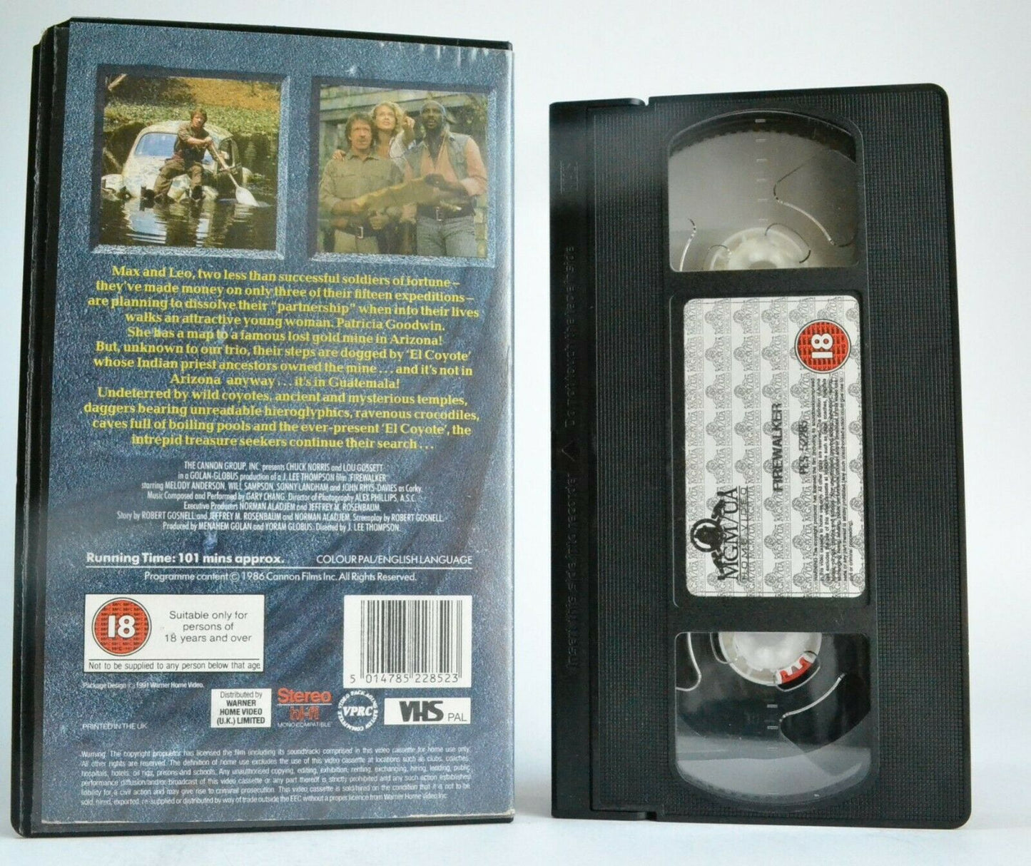 Firewalker: Action Adventure Comedy - Chuck Norris/Louis Gossett,Jr. - Pal VHS-