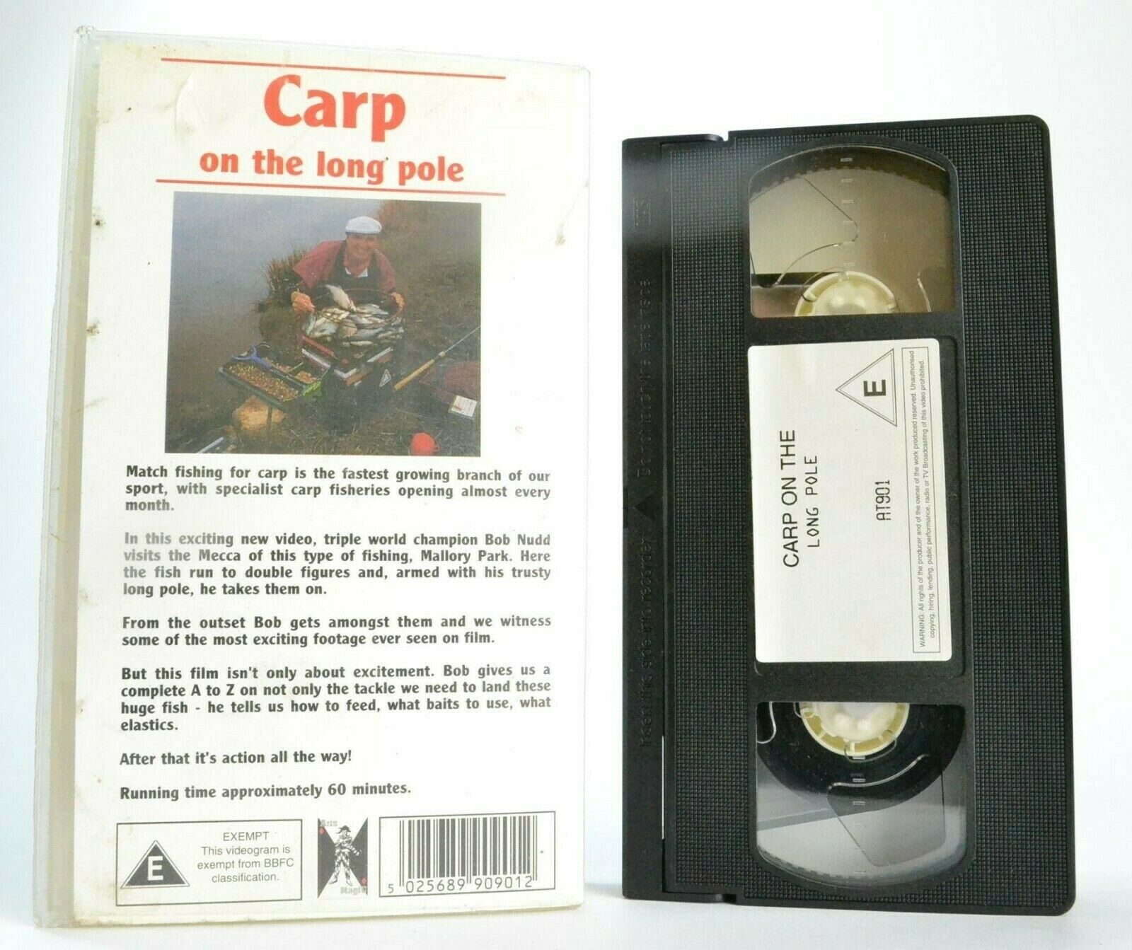 Carp On The Long Pole -<Bob Nudd>- Fishing - [Mailory Park] - Sports - Pal VHS-