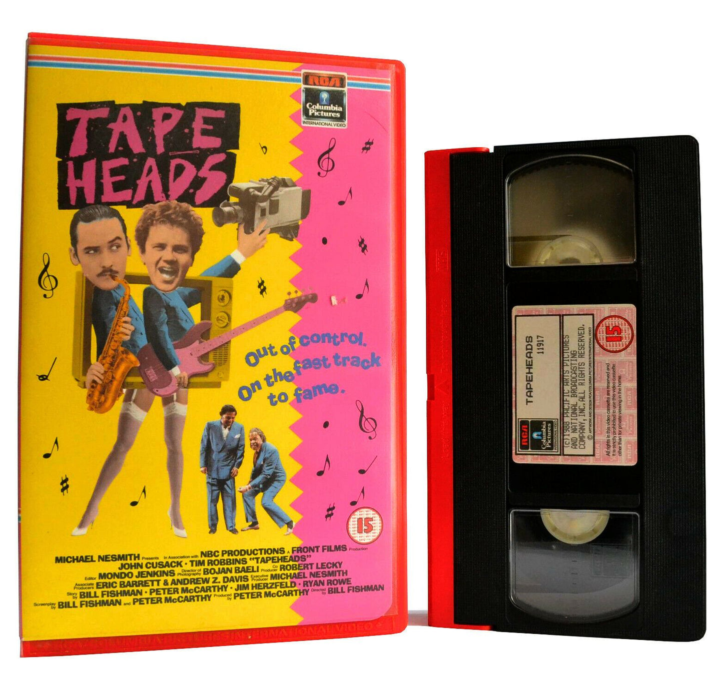 Tape Heads: Columbia (1988) - Comedy - Large Box - J.Cusack/T.Robbins - Pal VHS-