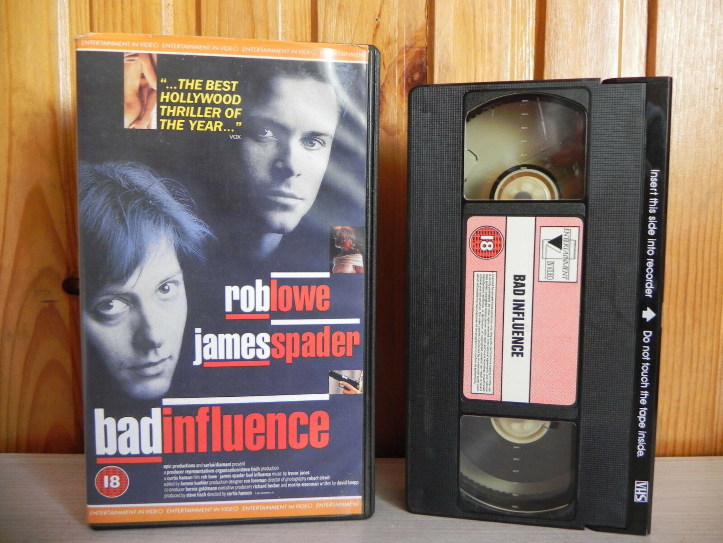 Bad Influence - Cert (18) - An Excellent Thriller - Crackles With Tension - VHS-