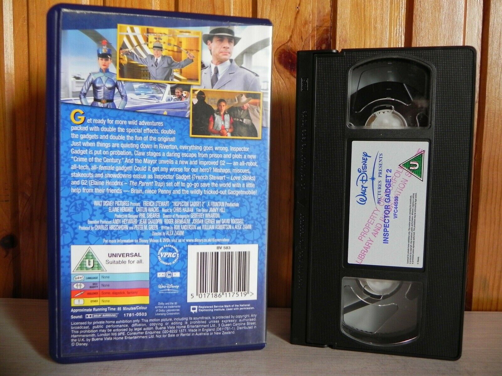 Inspector Gadget 2 - Walt Disney Pictures - Family - Adventure - Kids - Pal VHS-