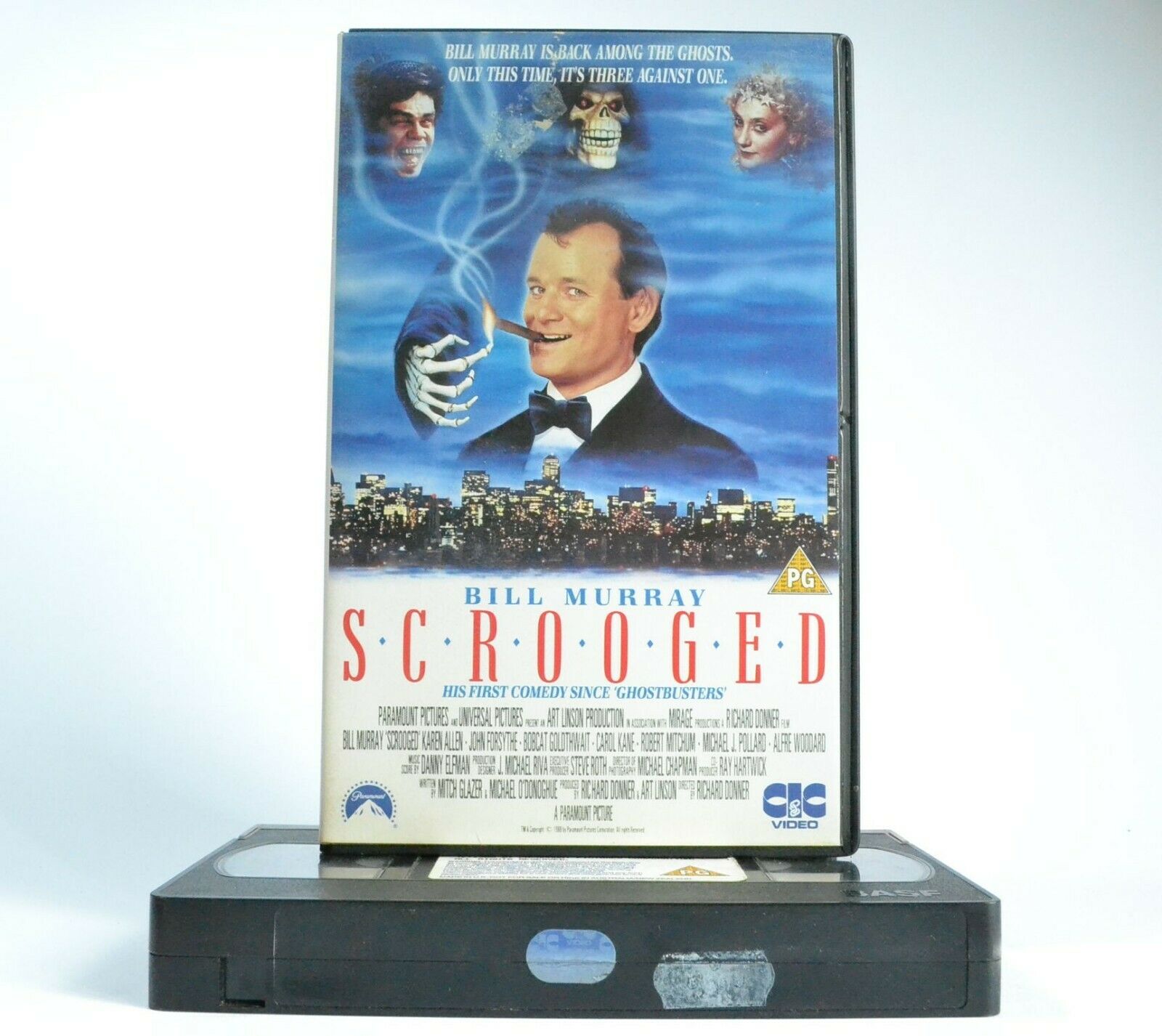 Scrooged (1988): Based On C.Dickens Novel - Christmas Comedy - Bill Murray - VHS-