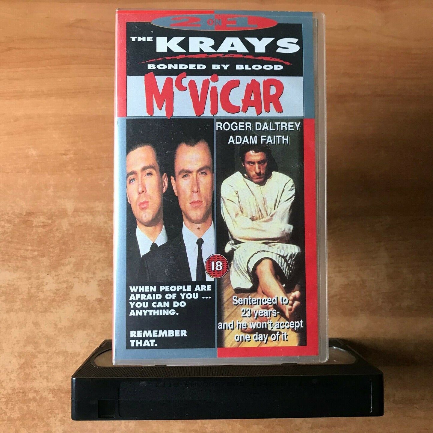 The Krays: Bonded By Blood (1990) / McVicar (1980); [Double] Drama - Pal VHS-