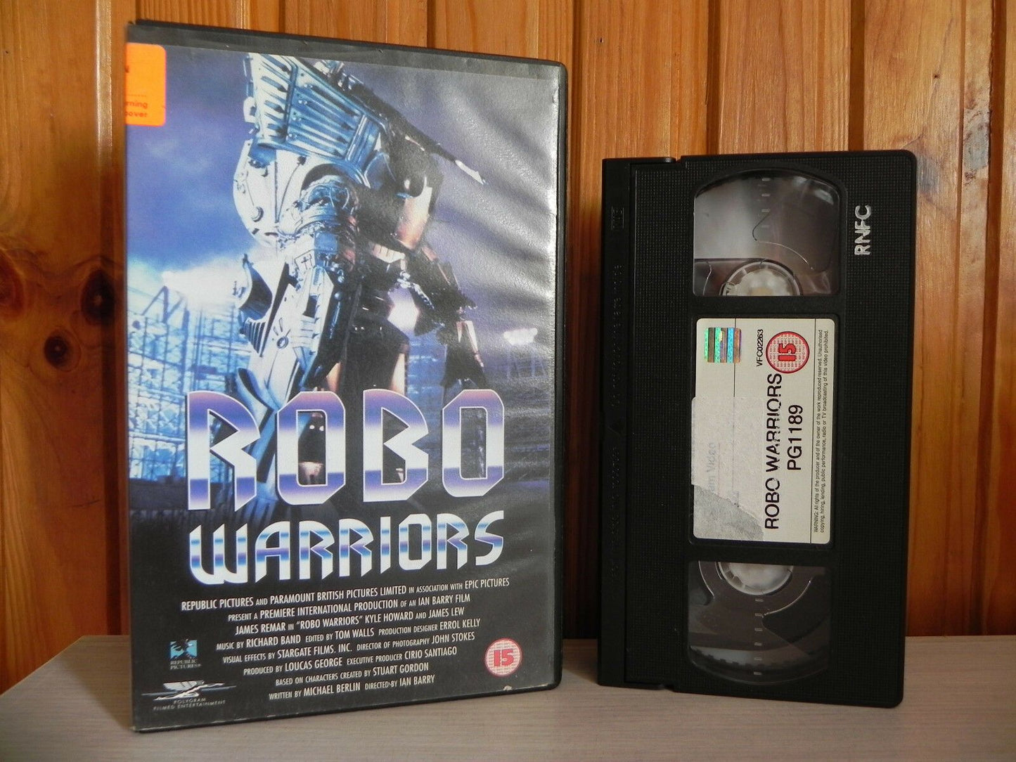 Robo Warriors - Galactic Warfare - Cyberpunk - Sci-Fi - Ex-Rental - Pal VHS-