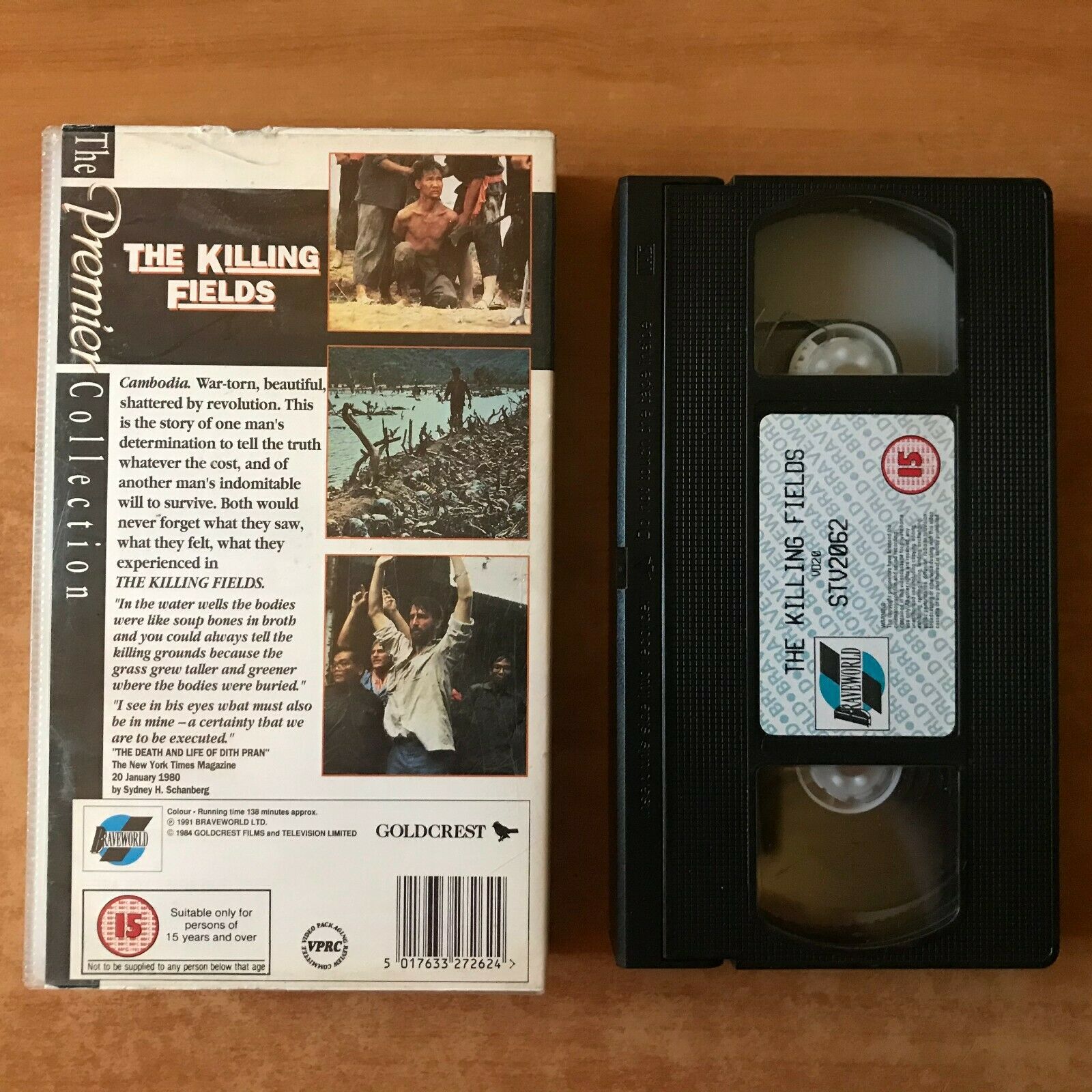 The Killing Fields (1984) Biographical Drama [3 Oscar Winner] Sam Waterson - VHS-
