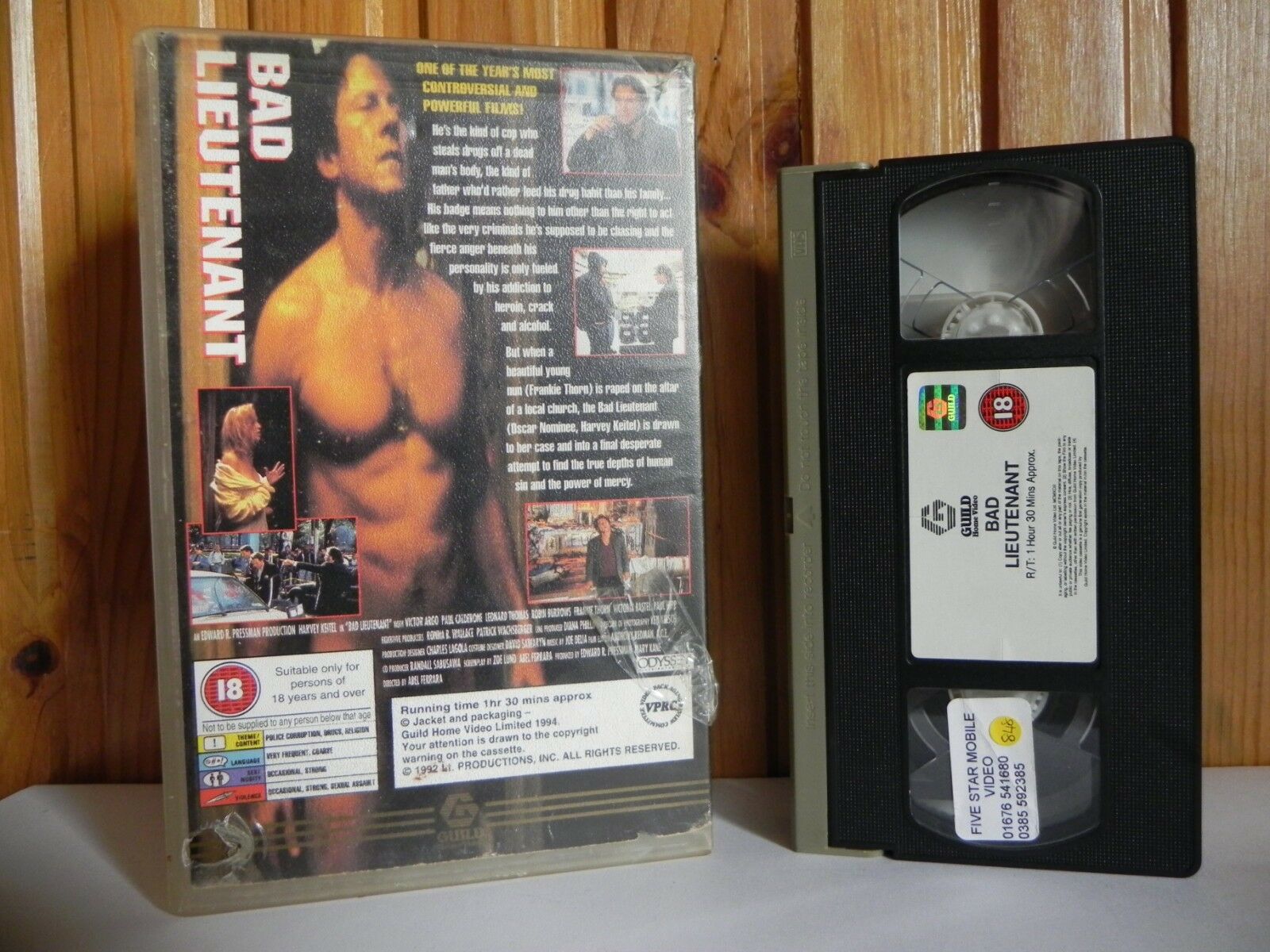 Bad Lieutenant: Offensive Action - Large Box [Rental] - Harvey Keitel - Pal VHS-