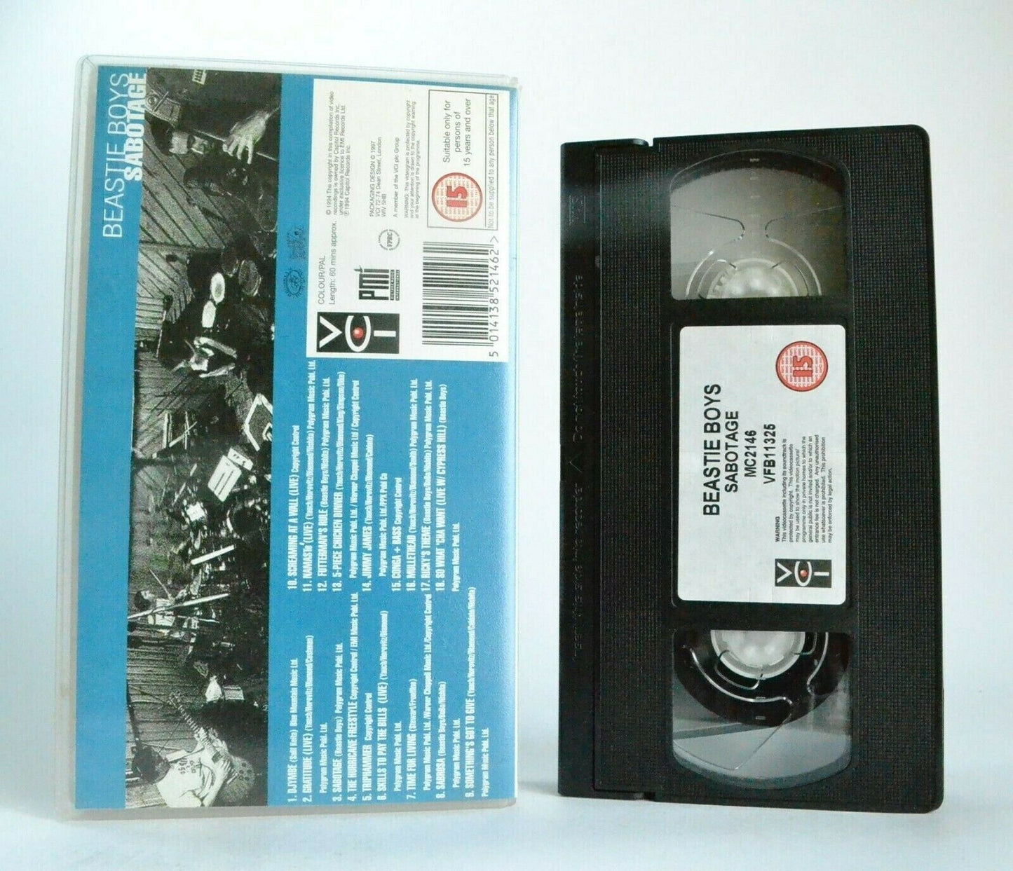 Beastie Boys: Sabotage - Music Videos - Live Performances - Rap Band - Pal VHS-