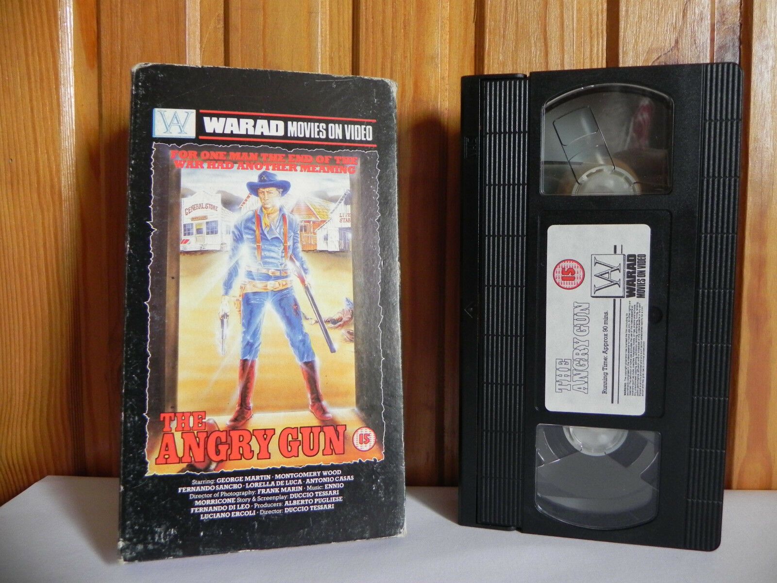 The Angry Gun - Warad - Western - George Martin - Montgomery Wood - Pal VHS-