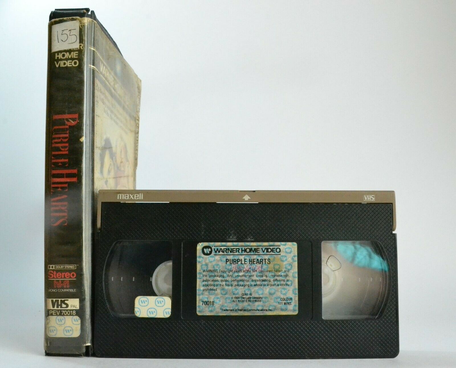 Purple Hearts: (1985) Warner Home - War Drama - Large Box - Vietnam War - VHS-